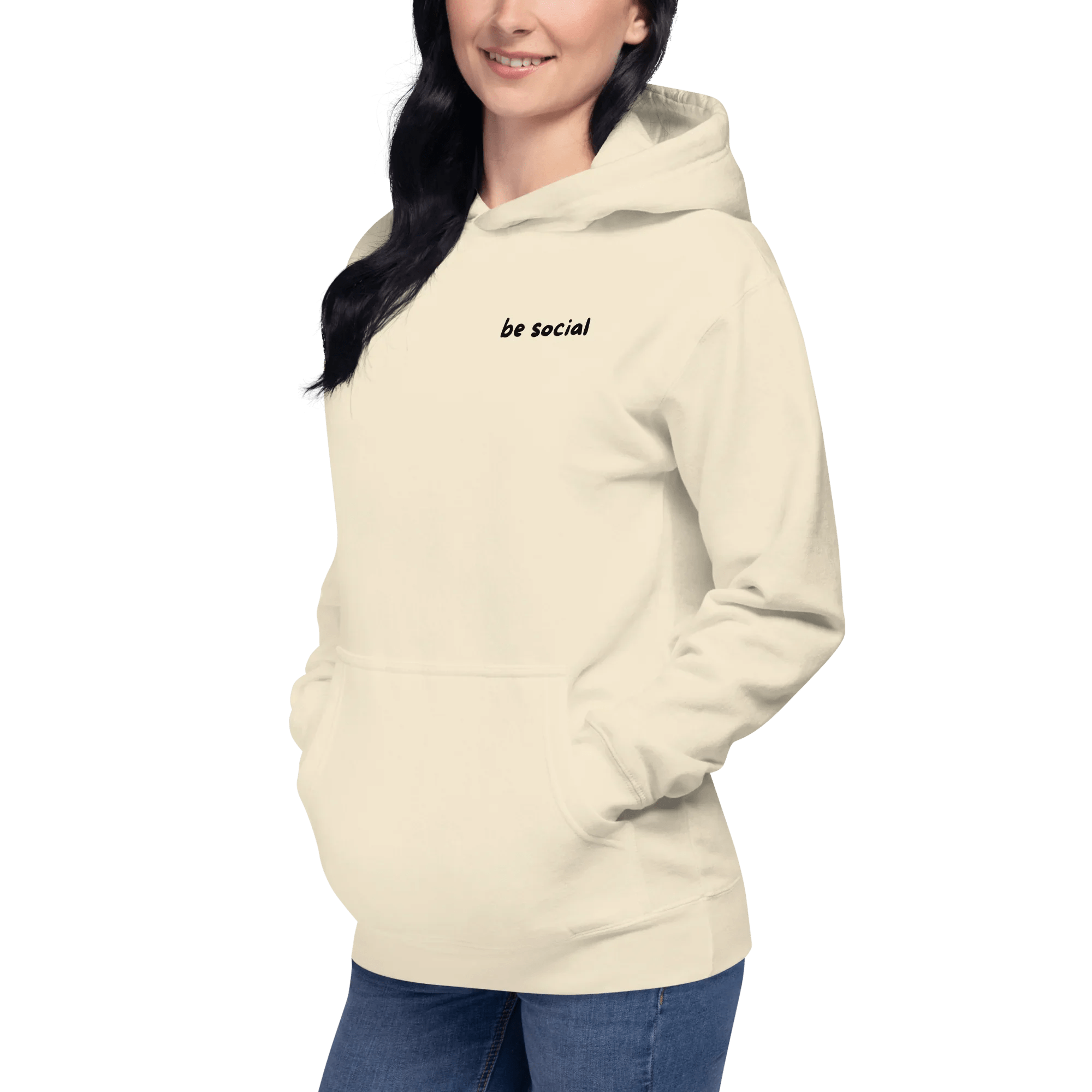 Hoodie "be social" - Hoodie - flyliving