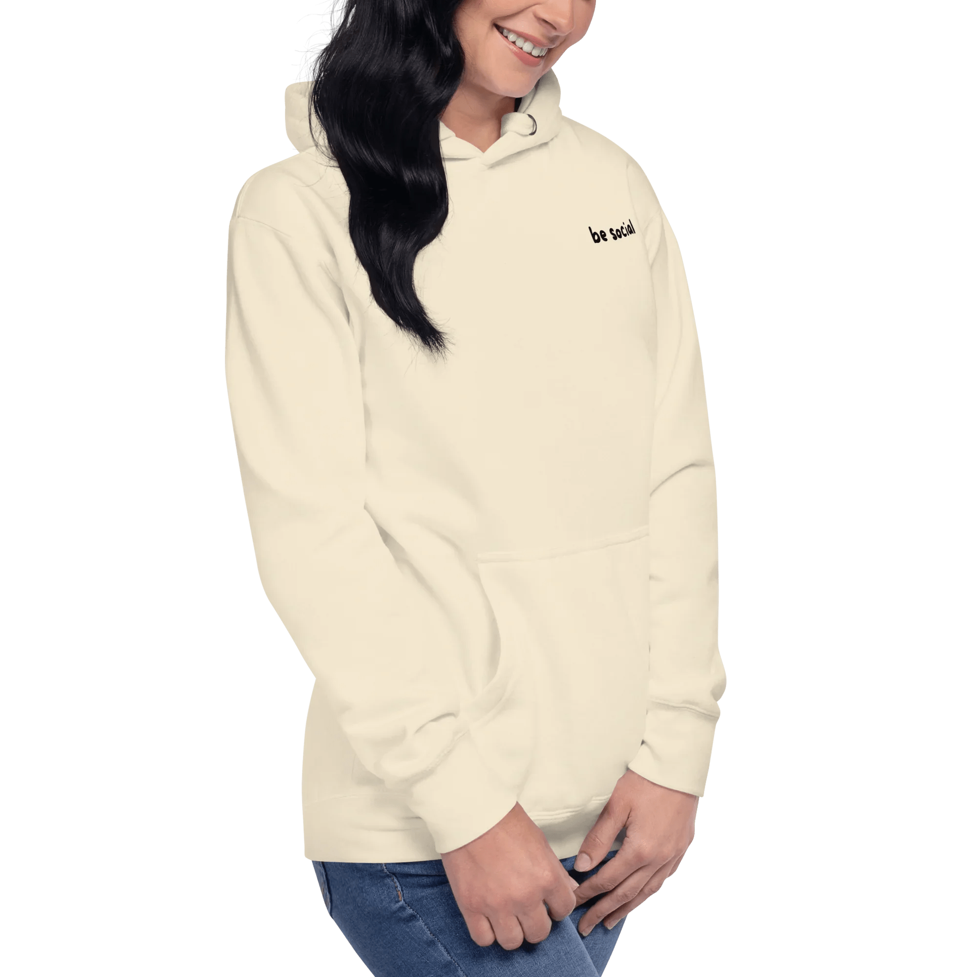 Hoodie "be social" - Hoodie - flyliving