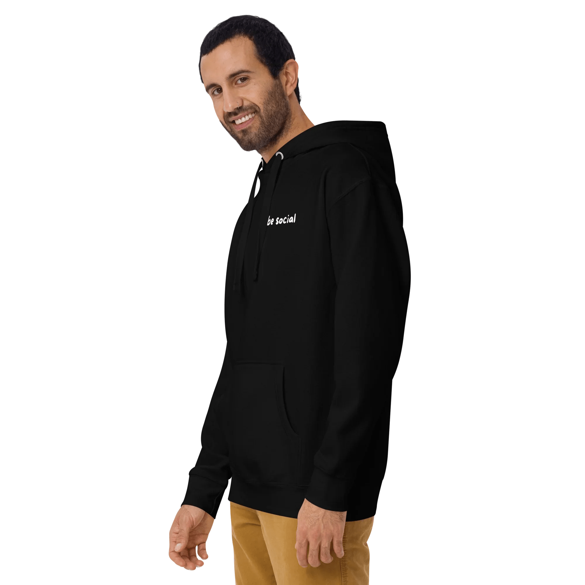 Hoodie "be social" - Hoodie - flyliving