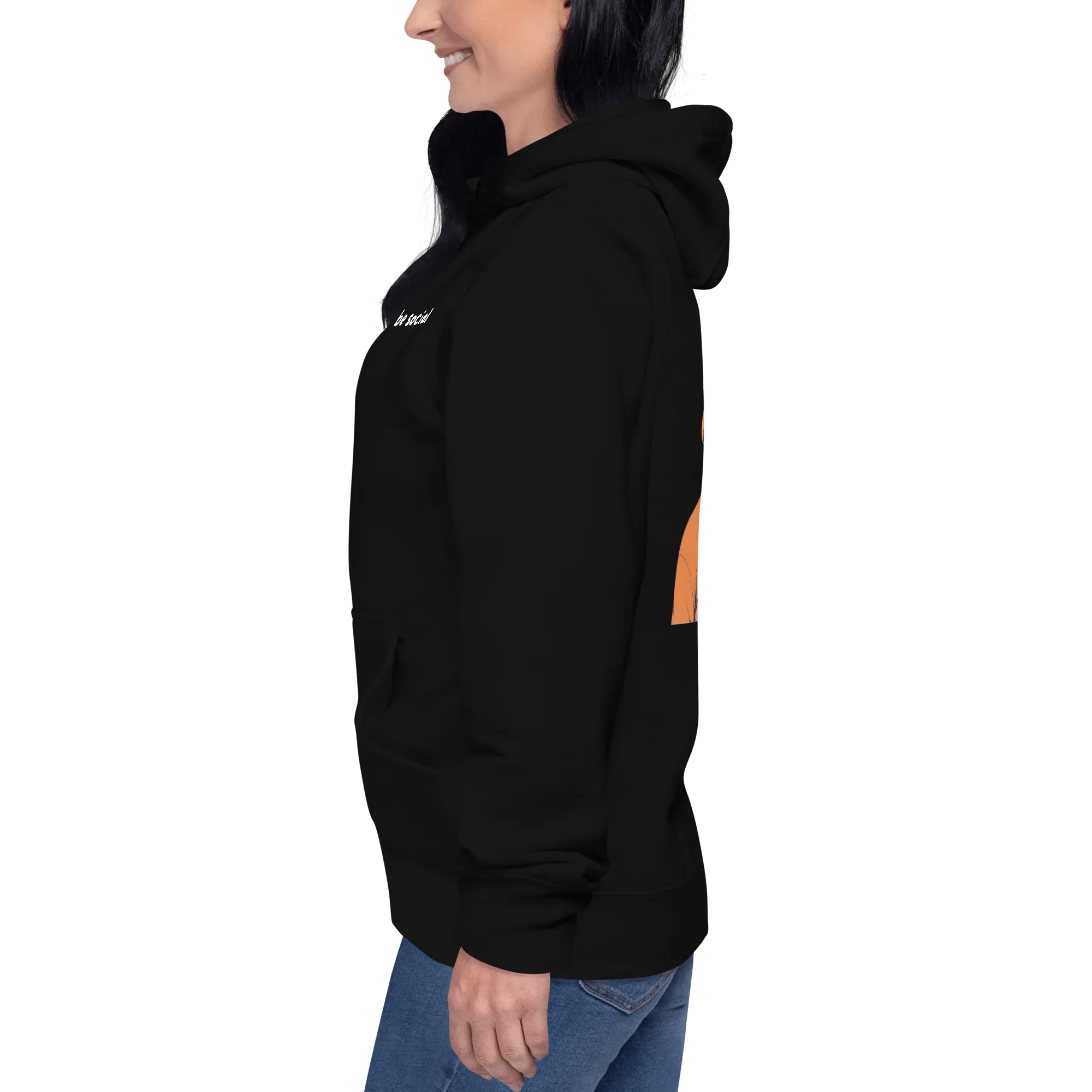 Hoodie "be social" - Hoodie - flyliving
