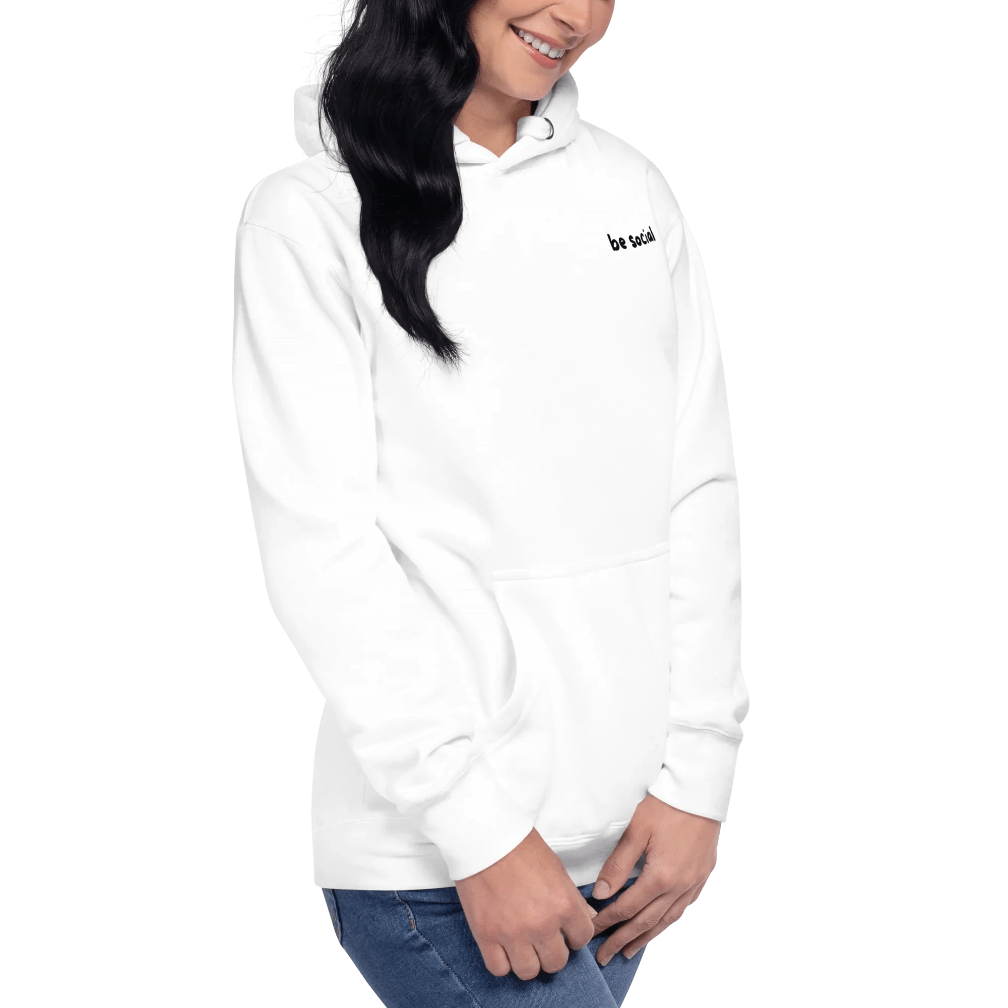 Hoodie "be social" - Hoodie - flyliving