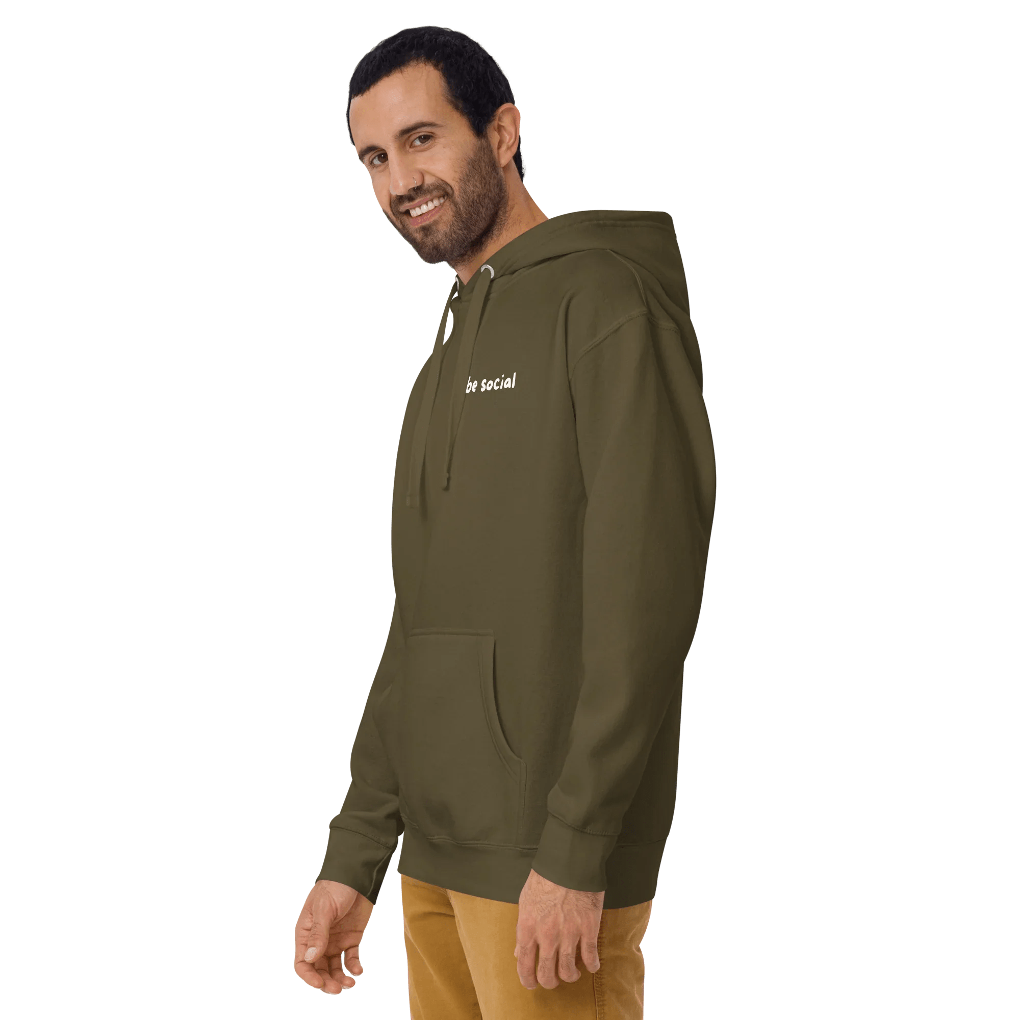 Hoodie "be social" - Hoodie - flyliving