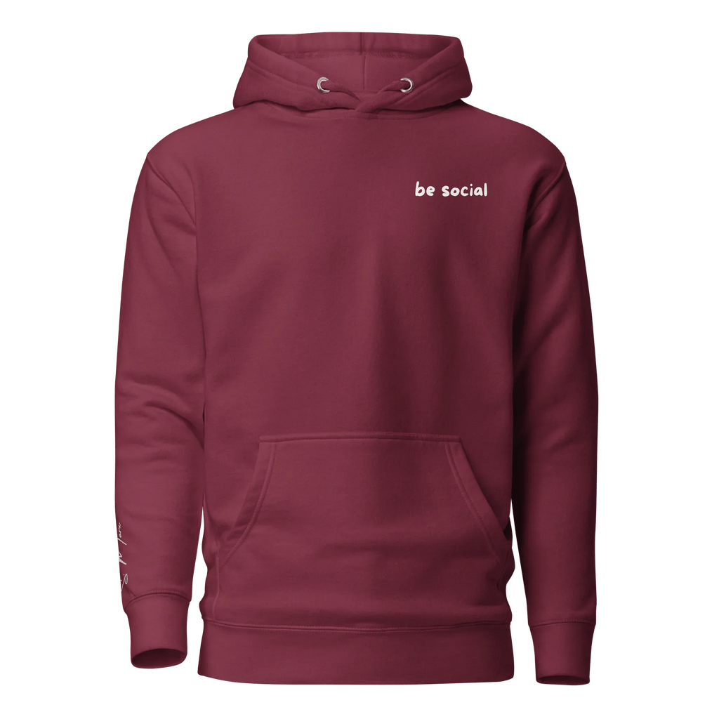 Hoodie "be social" - Hoodie - flyliving