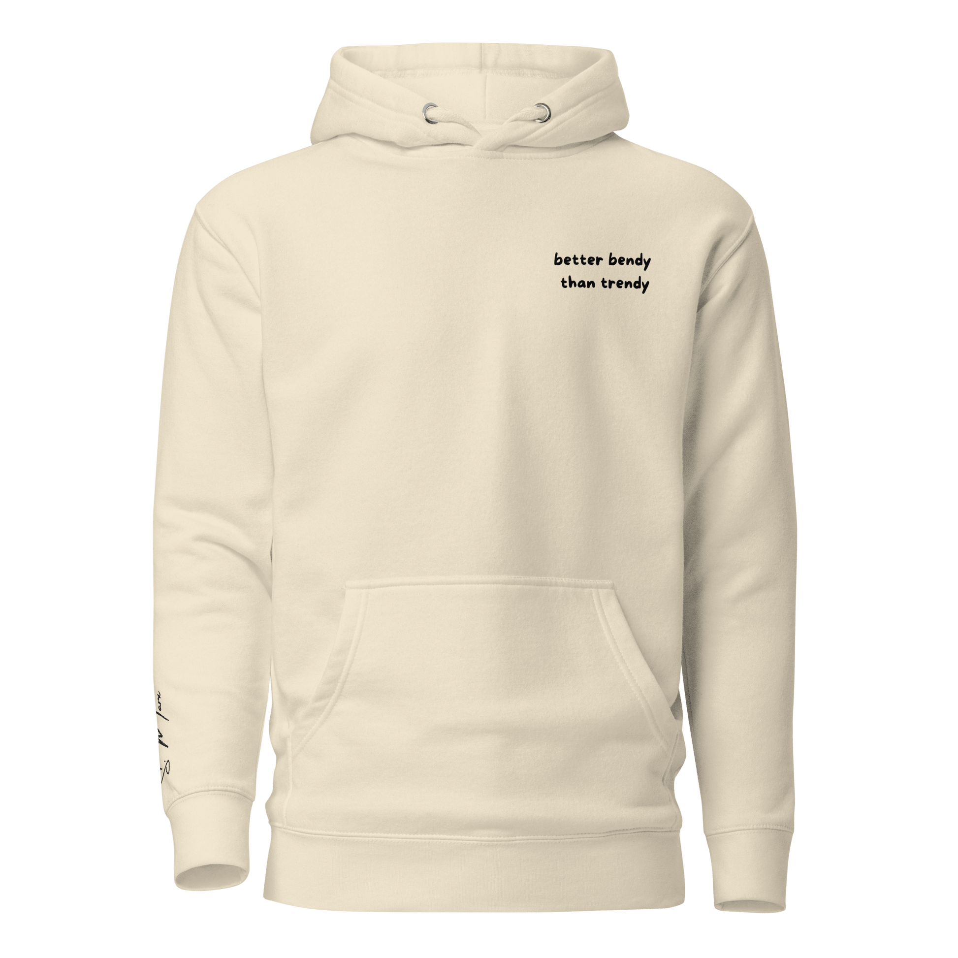 Hoodie "better bendy than trendy" - Hoodie - flyliving