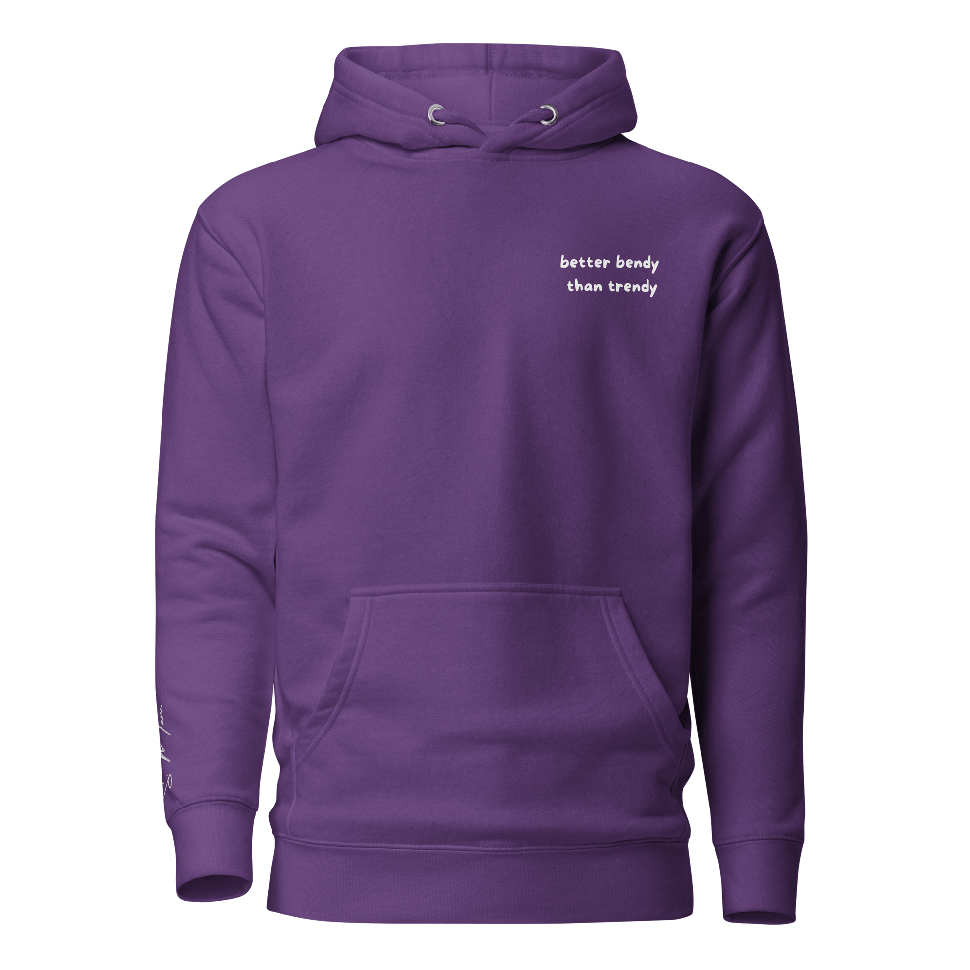 Hoodie "better bendy than trendy" - Hoodie - flyliving