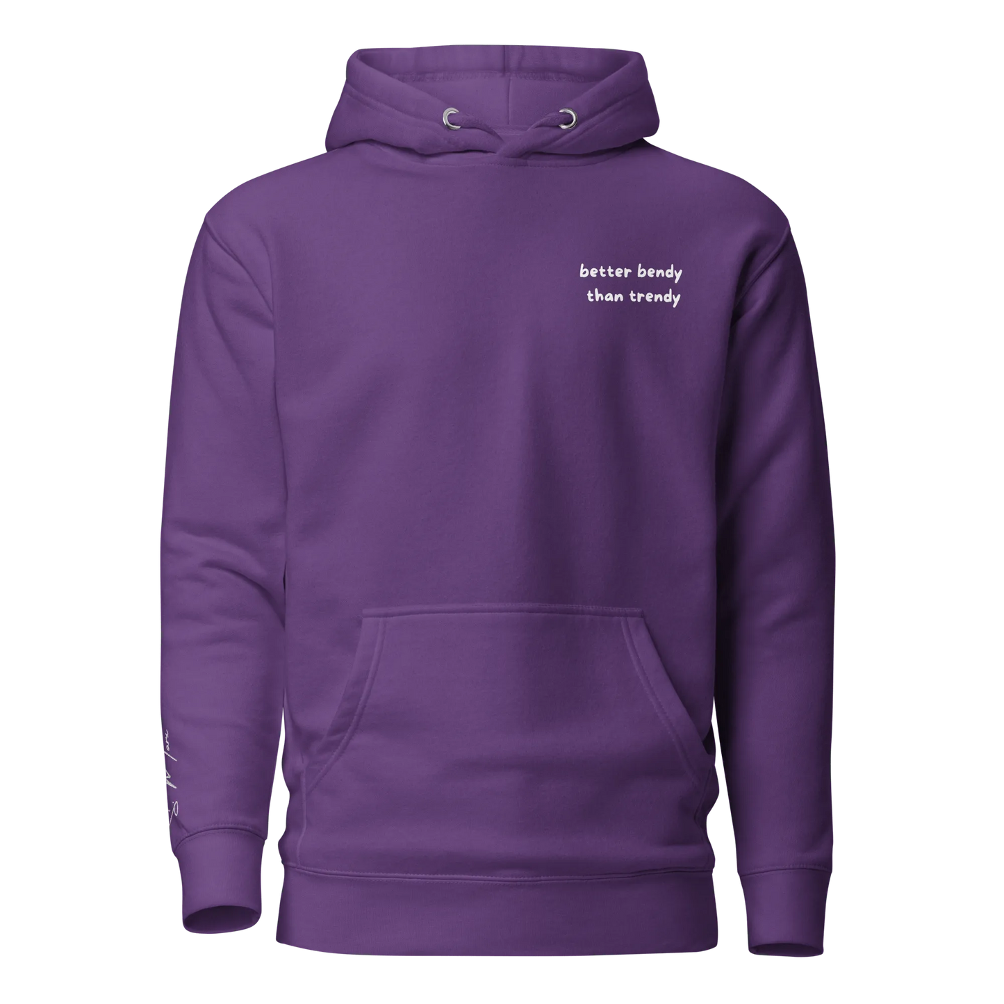 Hoodie "better bendy than trendy" - Hoodie - flyliving