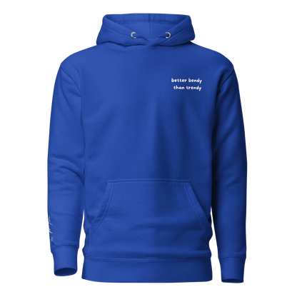 Hoodie "better bendy than trendy" - Hoodie - flyliving