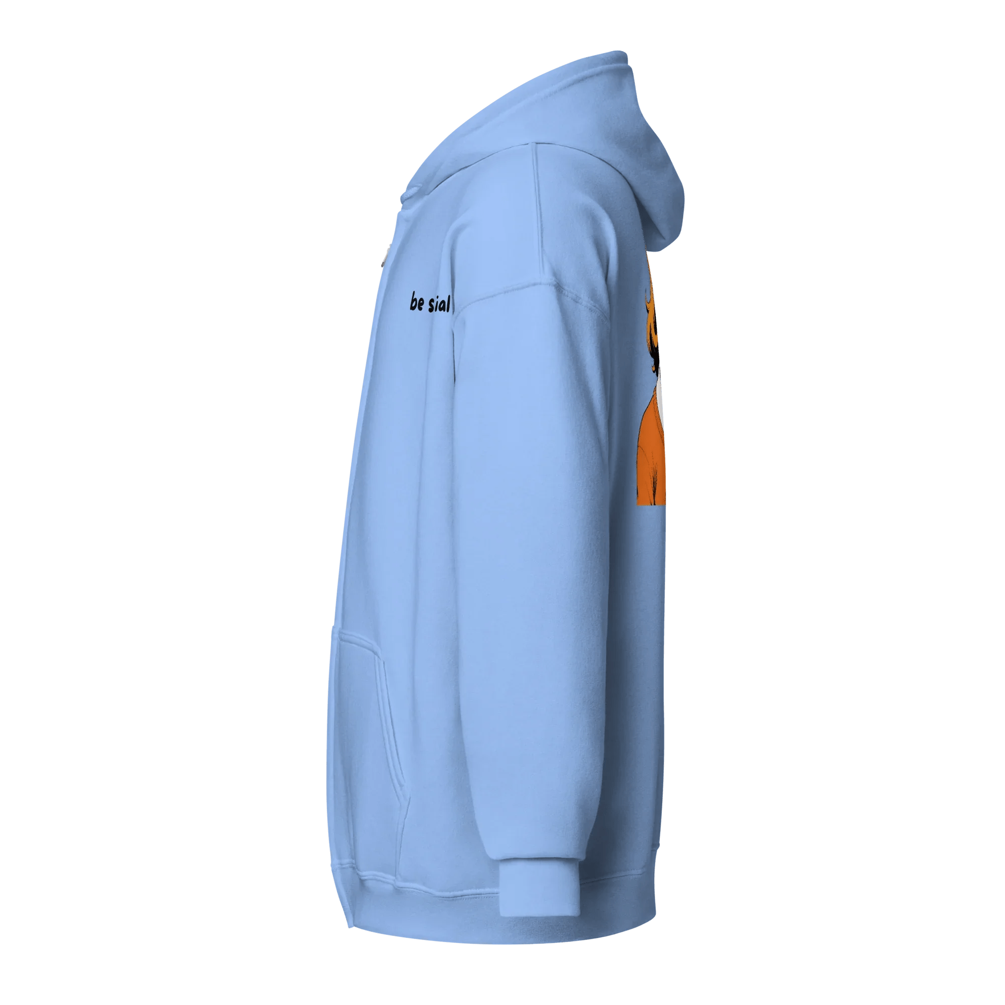 Hoodie - Jacke "be social" - Hoodie - flyliving