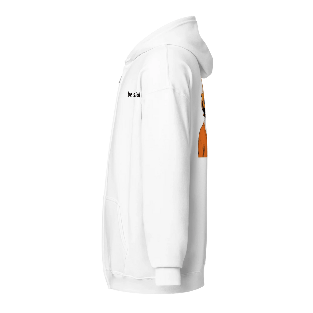 Hoodie - Jacke "be social" - Hoodie - flyliving