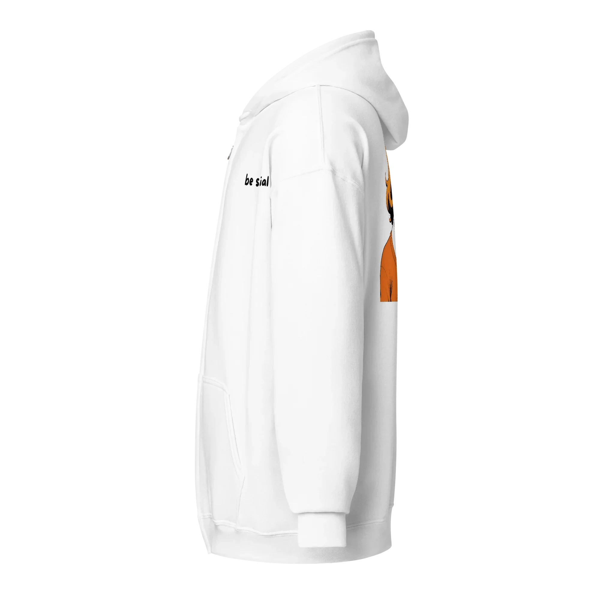 Hoodie - Jacke "be social" - Hoodie - flyliving