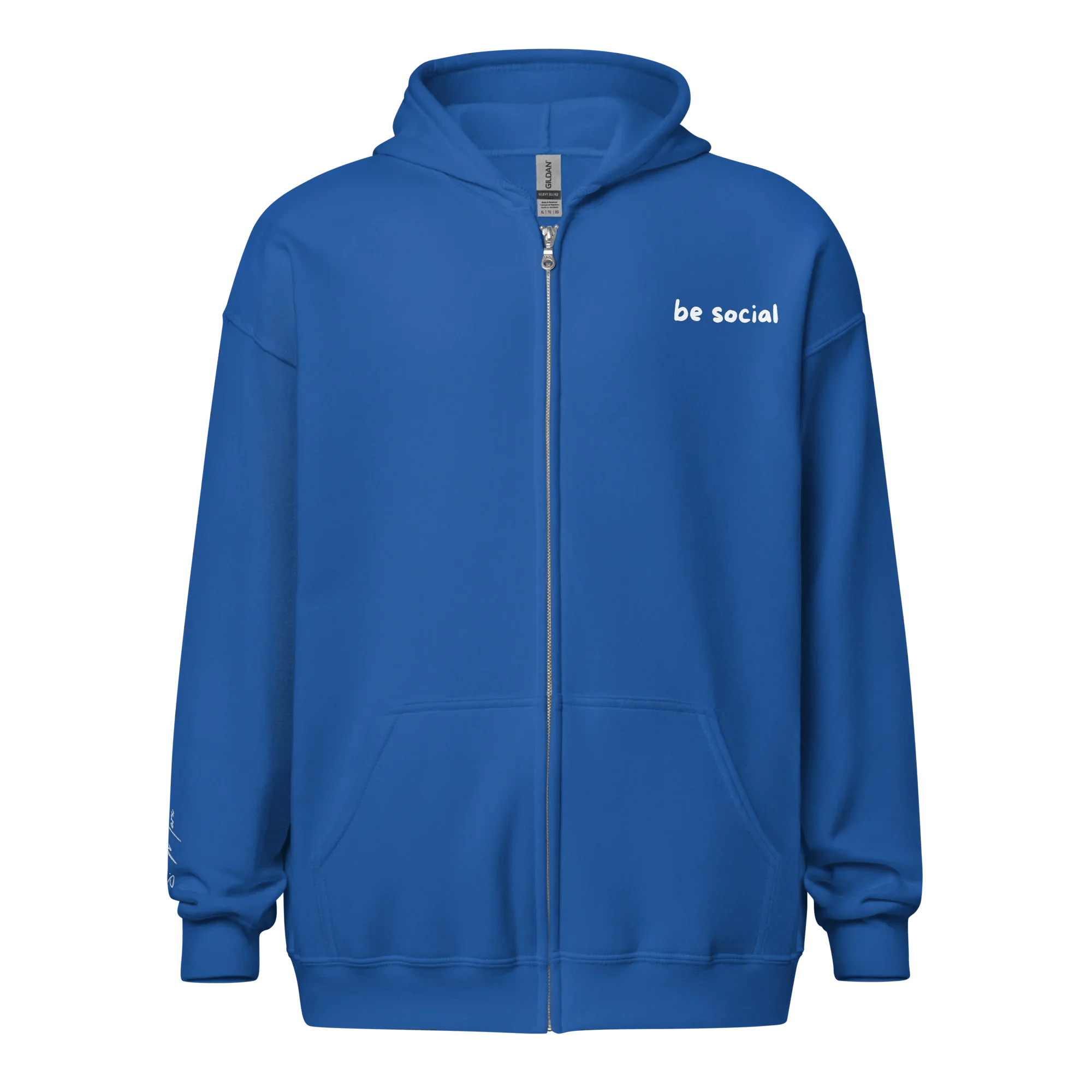 Hoodie - Jacke "be social" - Hoodie - flyliving