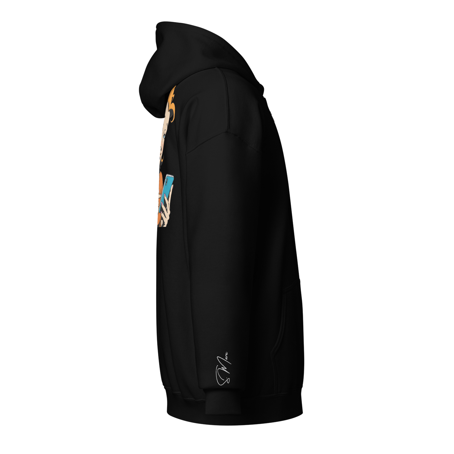 Hoodie - Jacke "be social" - Hoodie - flyliving