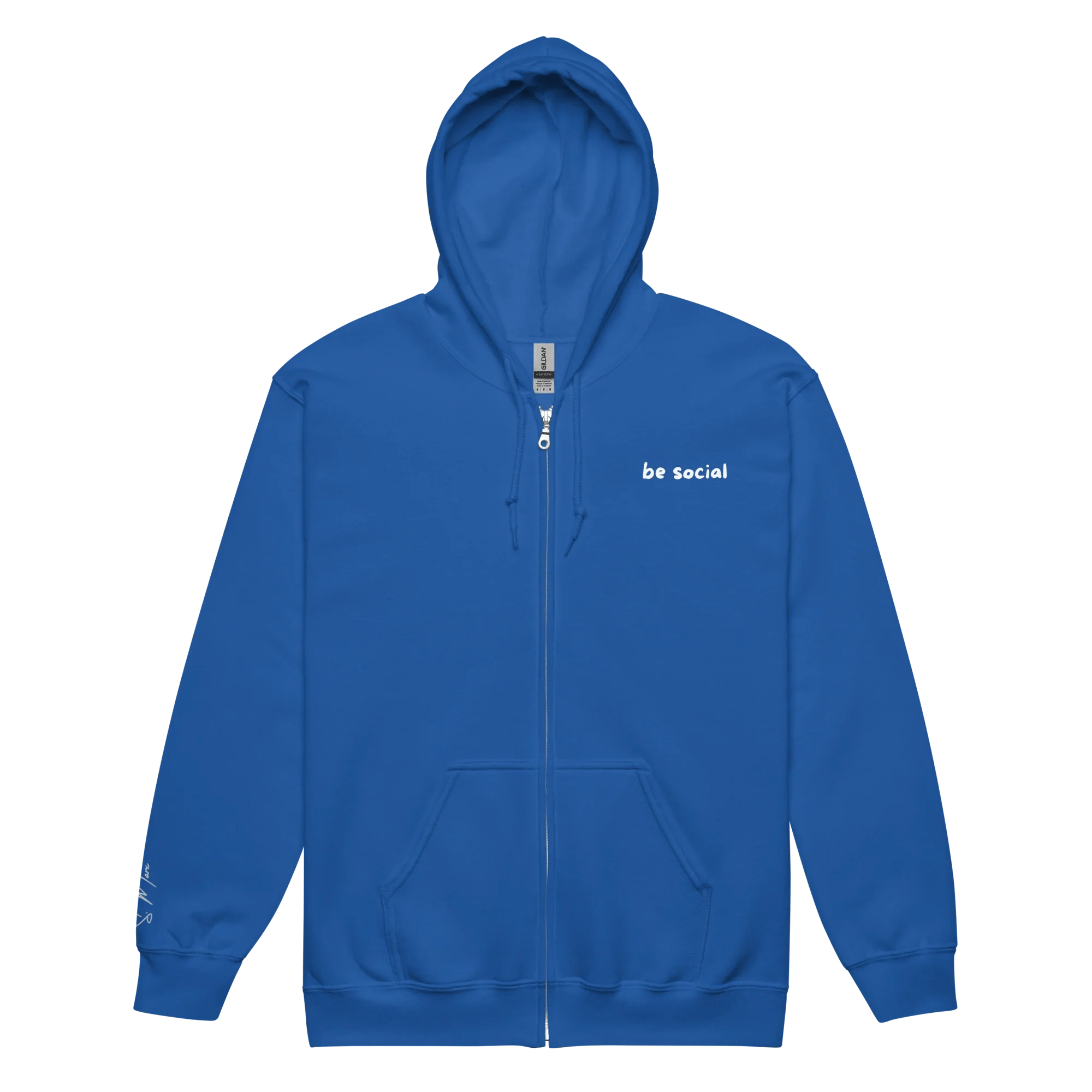 Hoodie - Jacke "be social" - Hoodie - flyliving