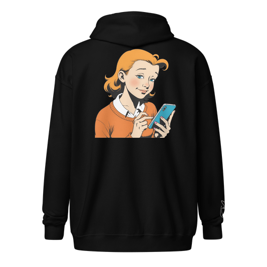 Hoodie - Jacke "be social" - Hoodie - flyliving