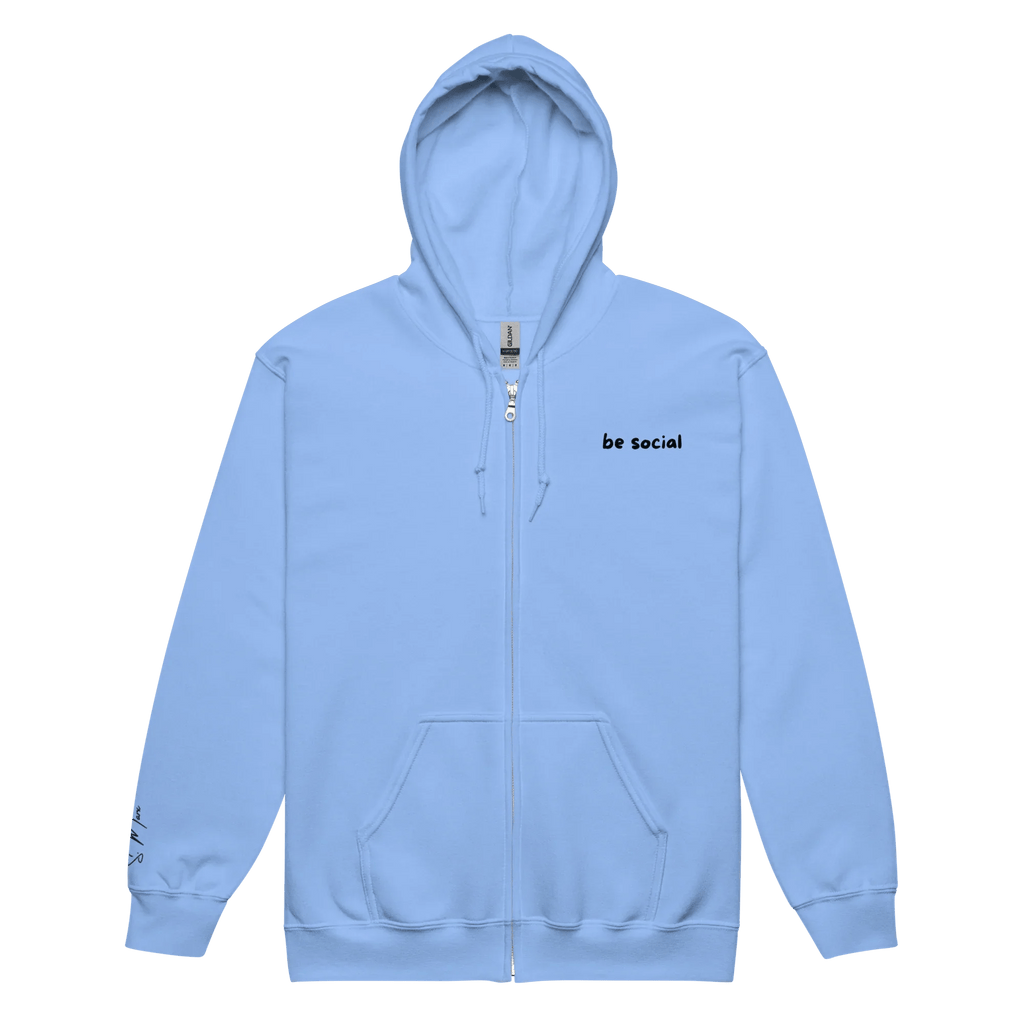 Hoodie - Jacke "be social" - Hoodie - flyliving