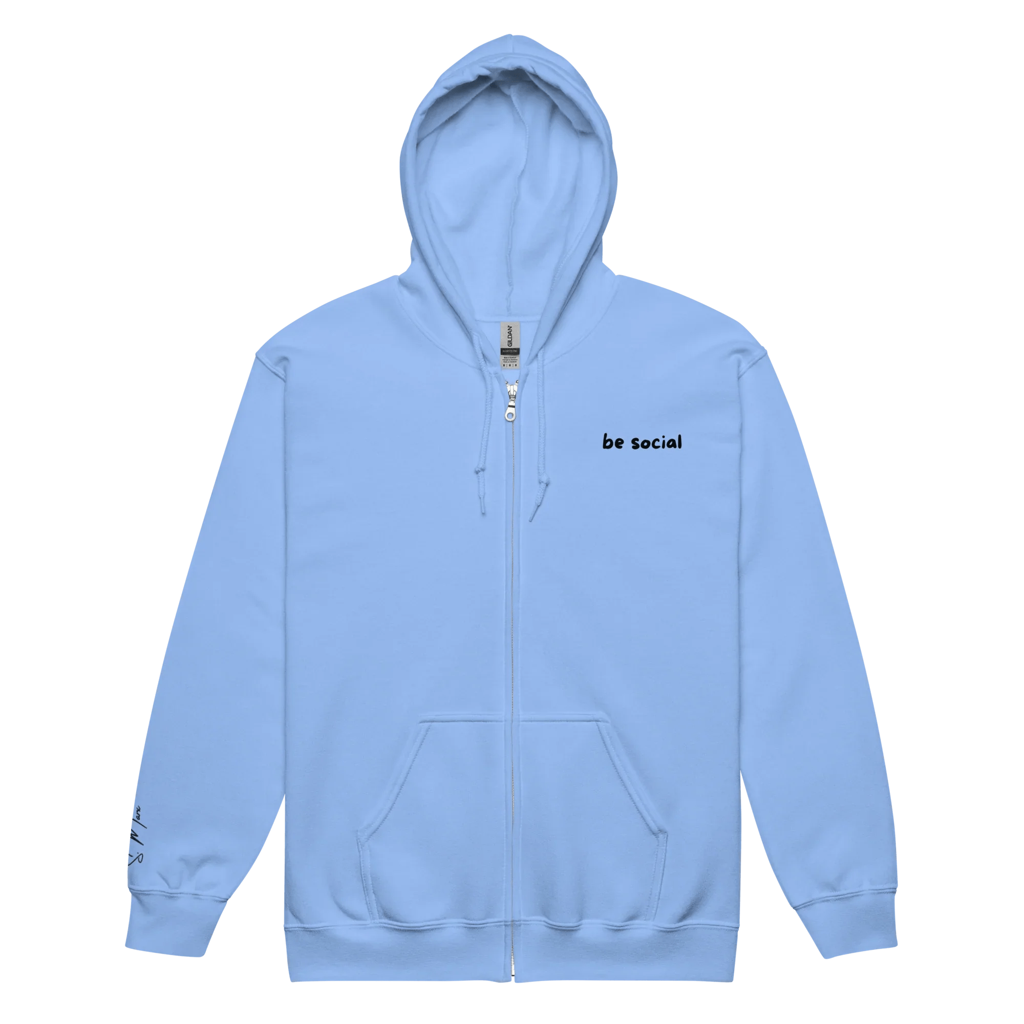Hoodie - Jacke "be social" - Hoodie - flyliving