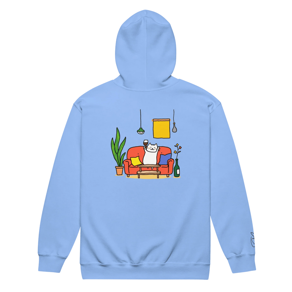 Hoodie - Jacke "drunky cat one" - Hoodie - Jacke - flyliving