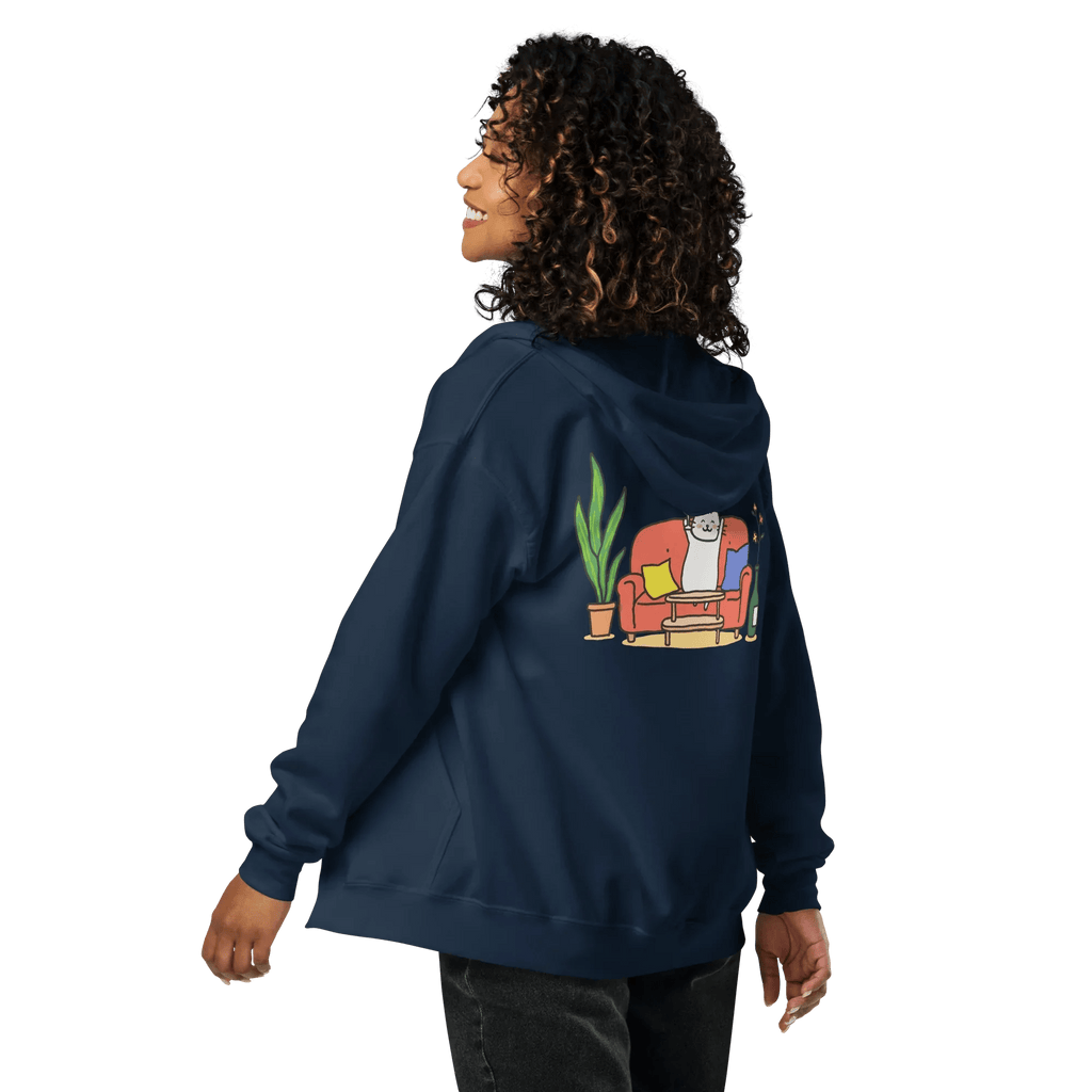 Hoodie - Jacke "drunky cat one" - Hoodie - Jacke - flyliving