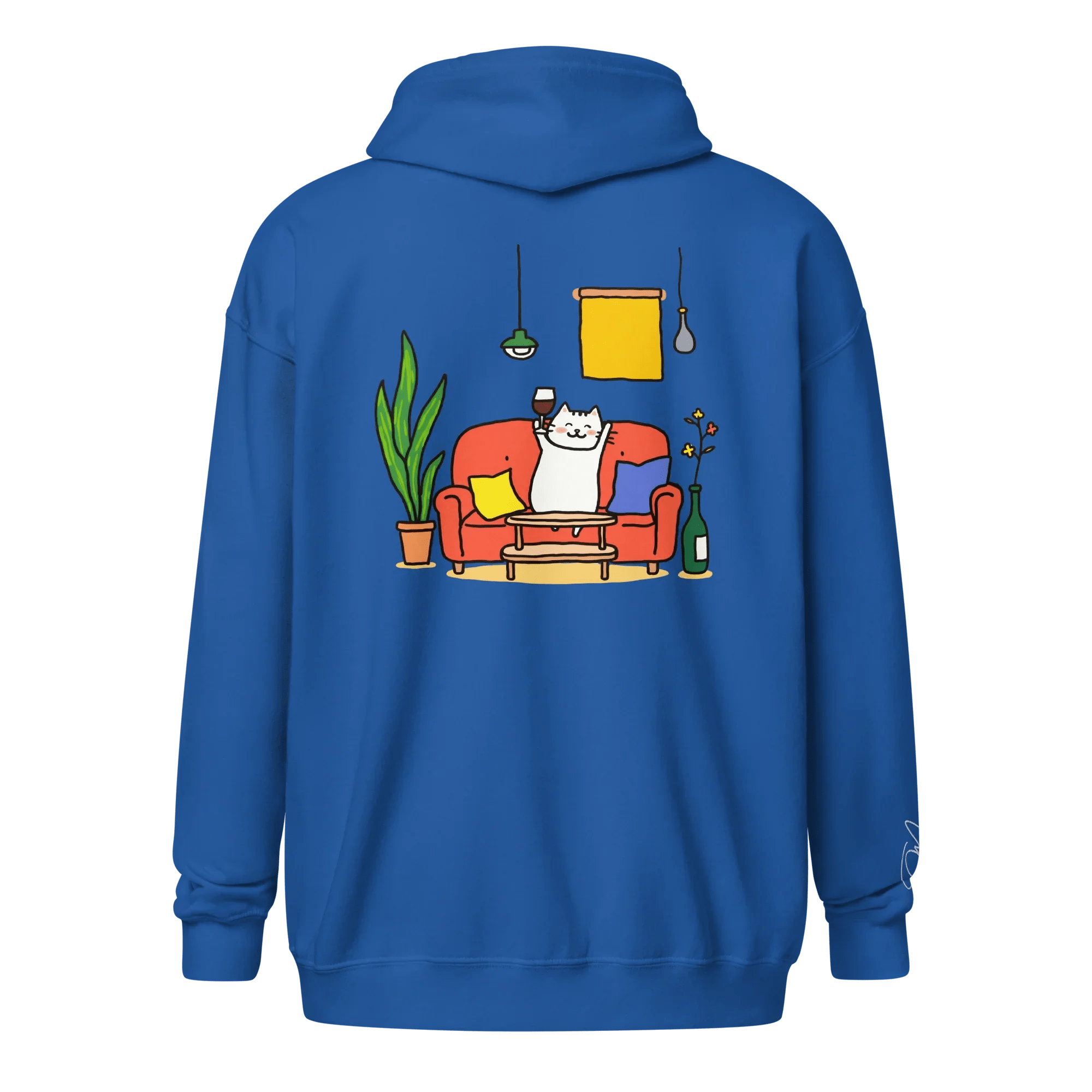 Hoodie - Jacke "drunky cat one" - Hoodie - Jacke - flyliving