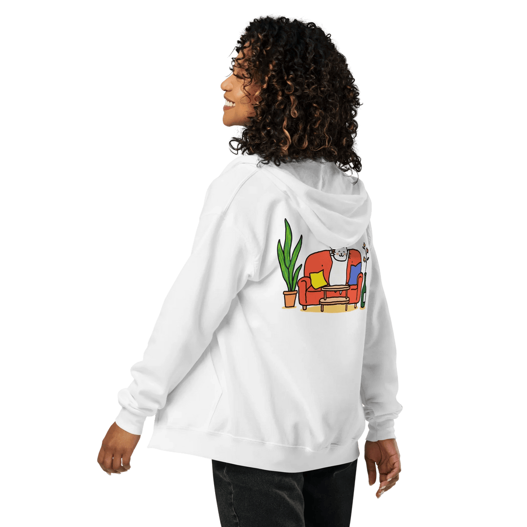 Hoodie - Jacke "drunky cat one" - Hoodie - Jacke - flyliving