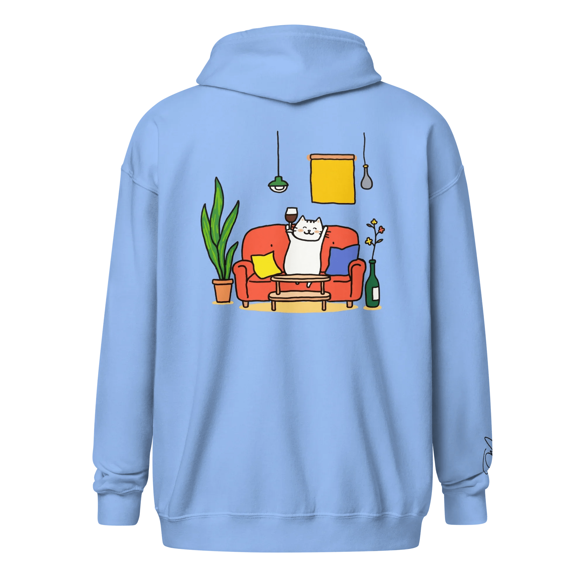 Hoodie - Jacke "drunky cat one" - Hoodie - Jacke - flyliving