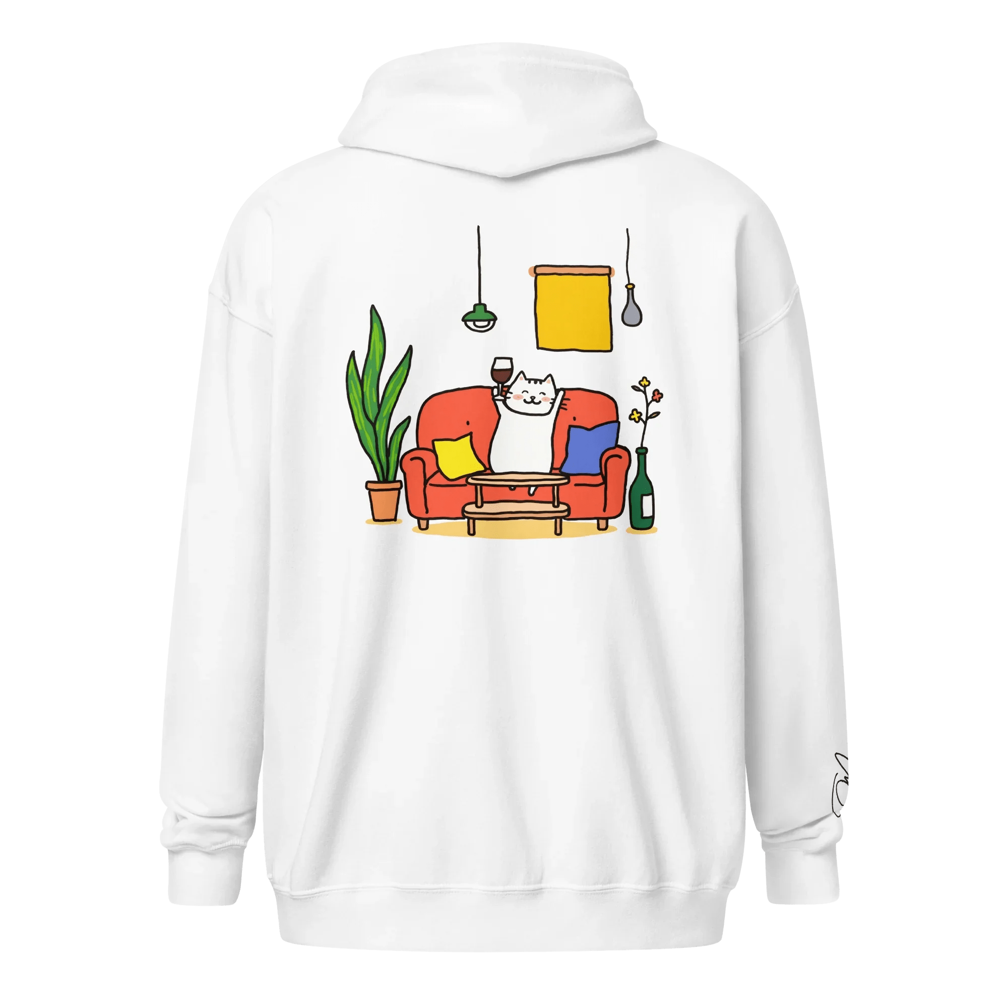 Hoodie - Jacke "drunky cat one" - Hoodie - Jacke - flyliving
