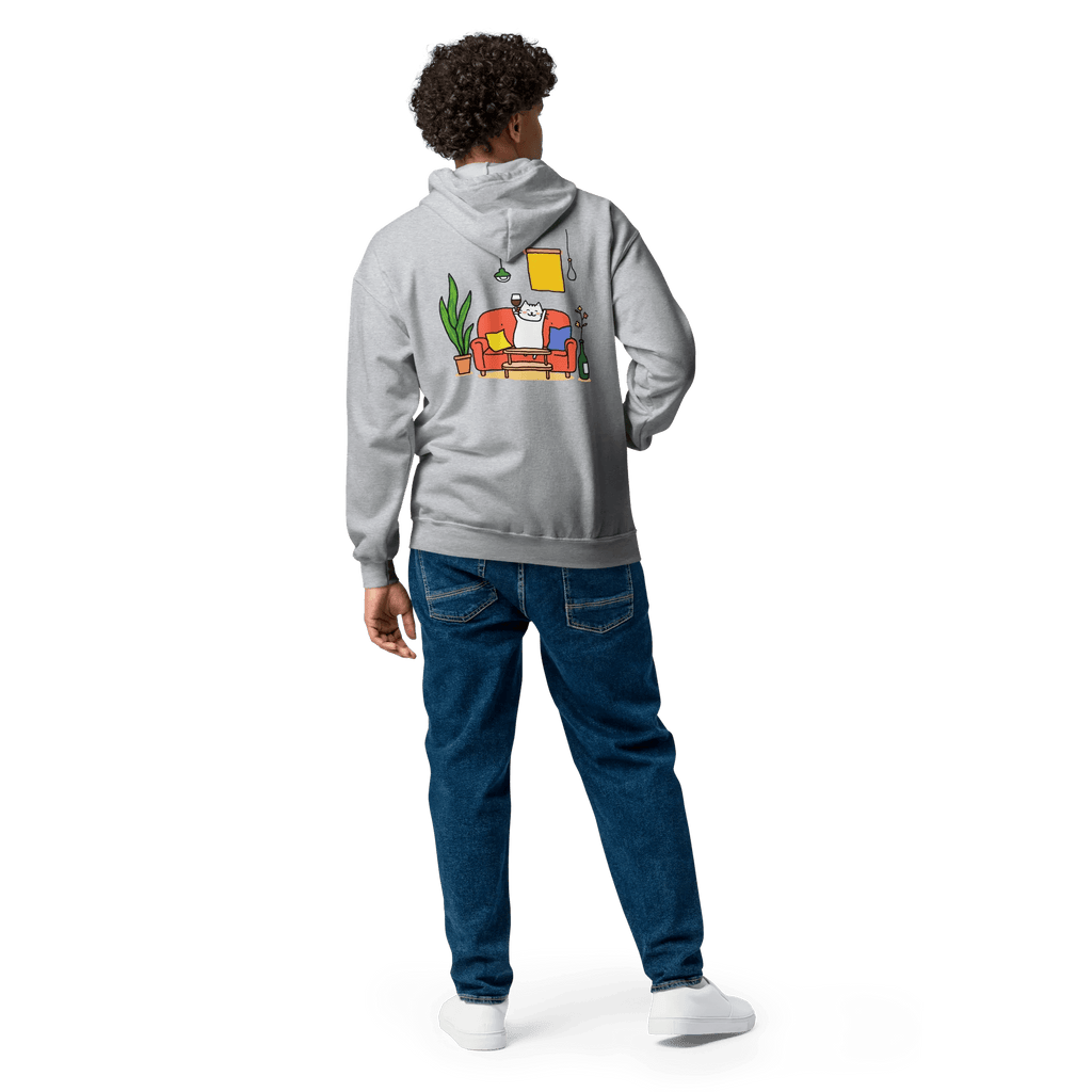 Hoodie - Jacke "drunky cat one" - Hoodie - Jacke - flyliving