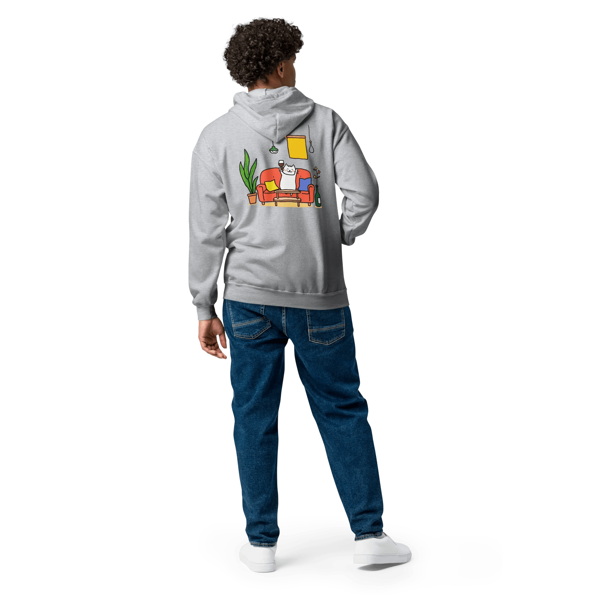 Hoodie - Jacke "drunky cat one" - Hoodie - Jacke - flyliving