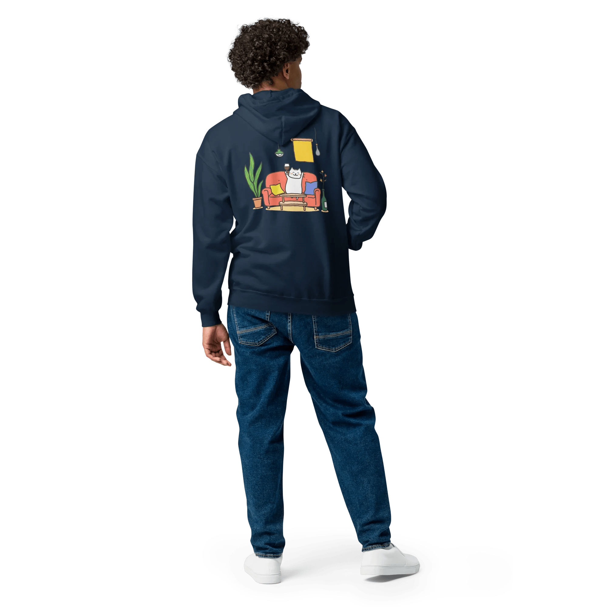 Hoodie - Jacke "drunky cat one" - Hoodie - Jacke - flyliving