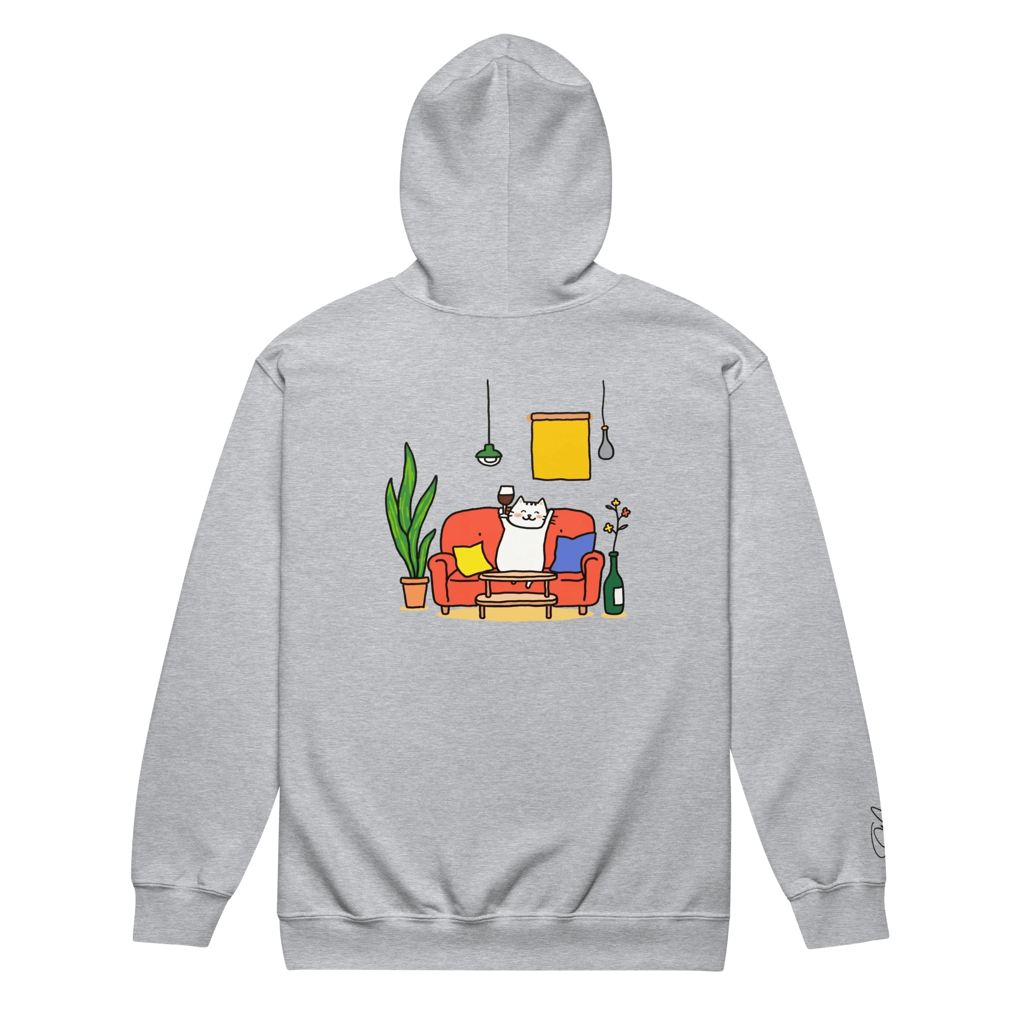 Hoodie - Jacke "drunky cat one" - Hoodie - Jacke - flyliving