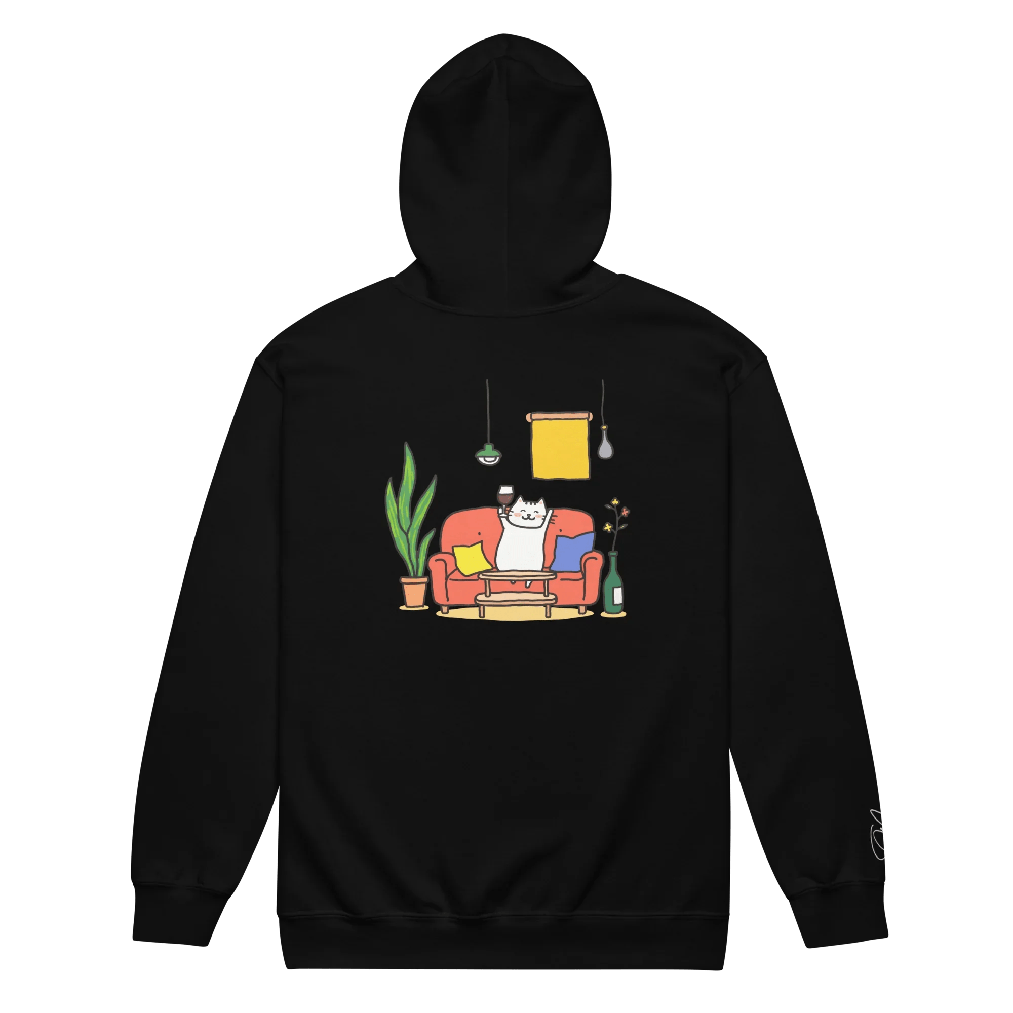 Hoodie - Jacke "drunky cat one" - Hoodie - Jacke - flyliving