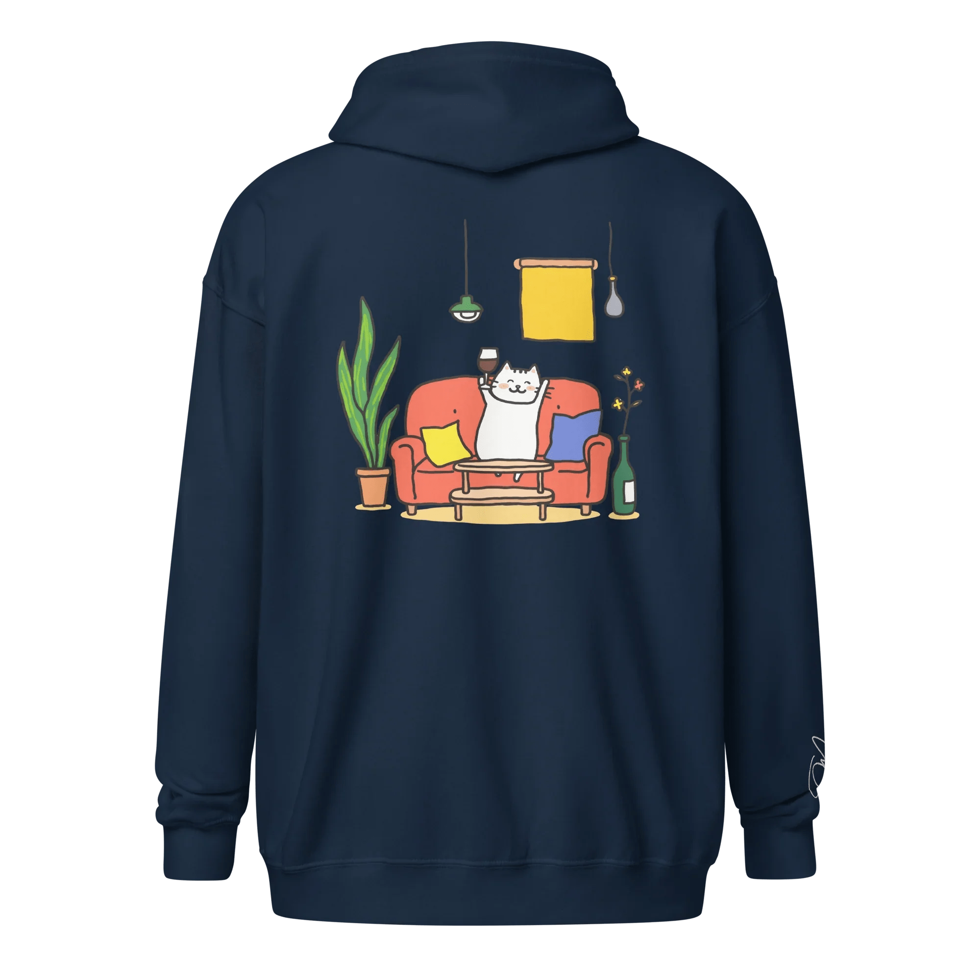 Hoodie - Jacke "drunky cat one" - Hoodie - Jacke - flyliving