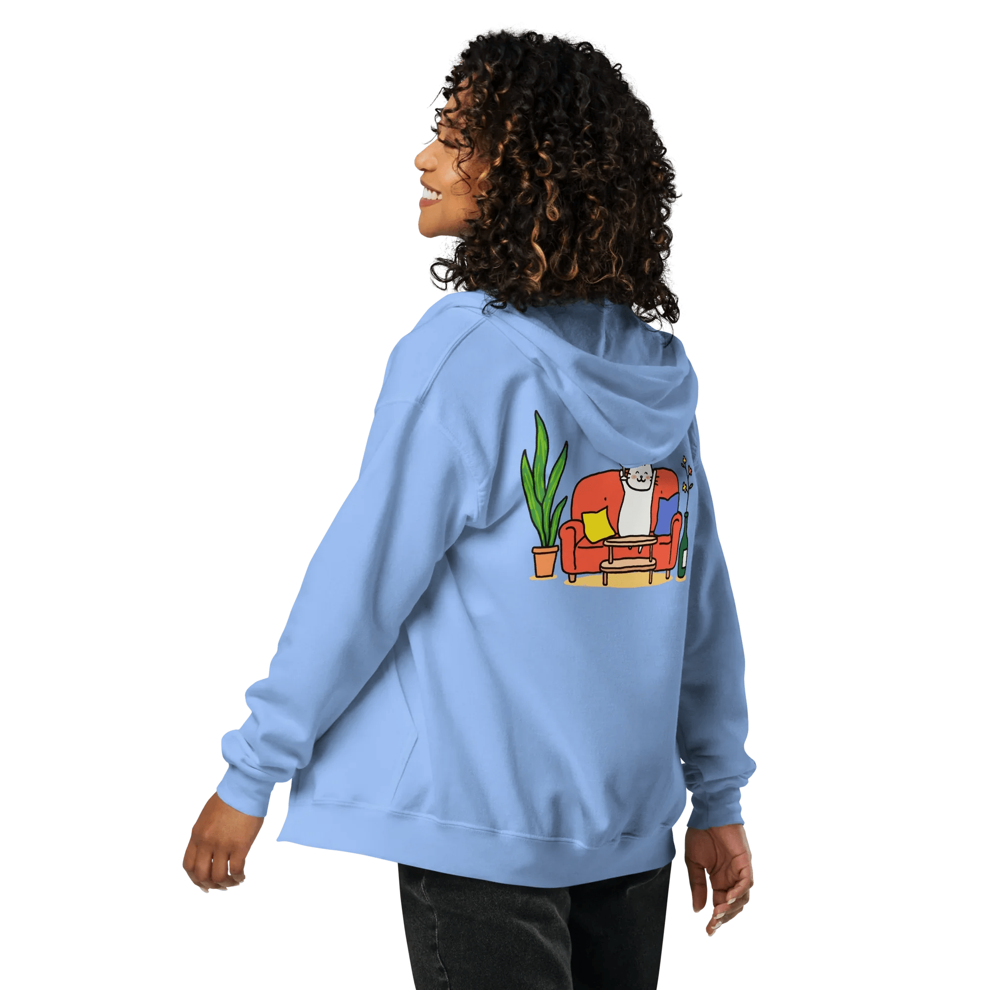 Hoodie - Jacke "drunky cat one" - Hoodie - Jacke - flyliving