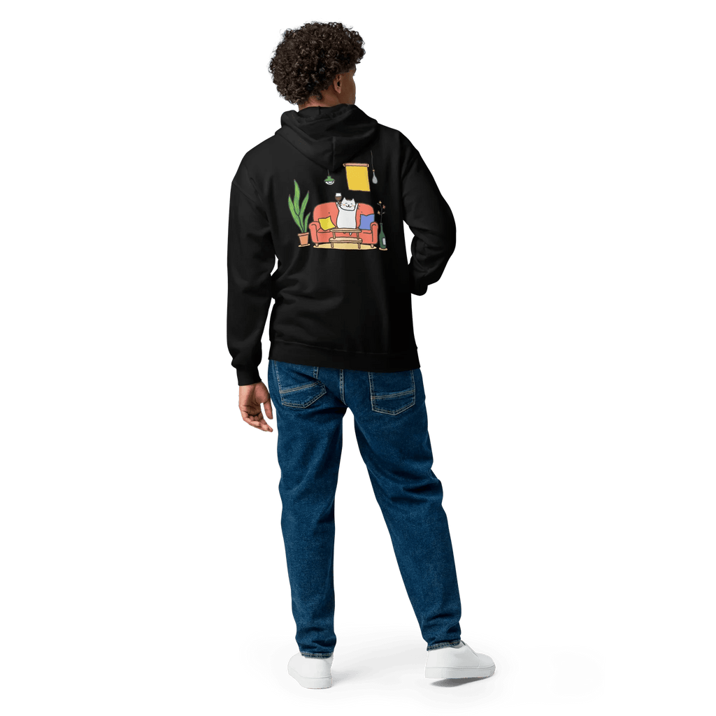 Hoodie - Jacke "drunky cat one" - Hoodie - Jacke - flyliving