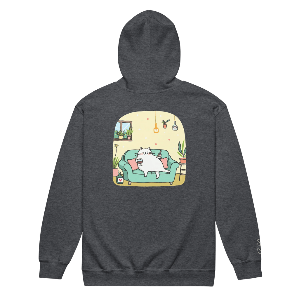Hoodie - Jacke "drunky cat two" - Hoodie - Jacke - flyliving