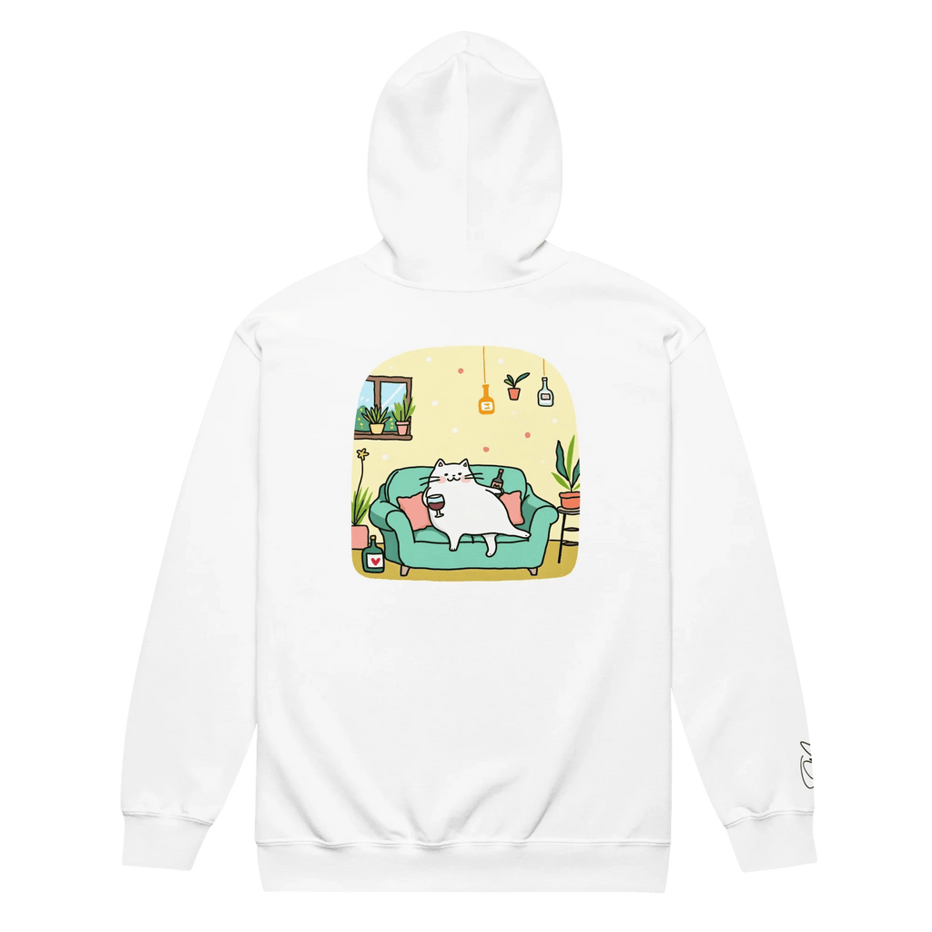 Hoodie - Jacke "drunky cat two" - Hoodie - Jacke - flyliving