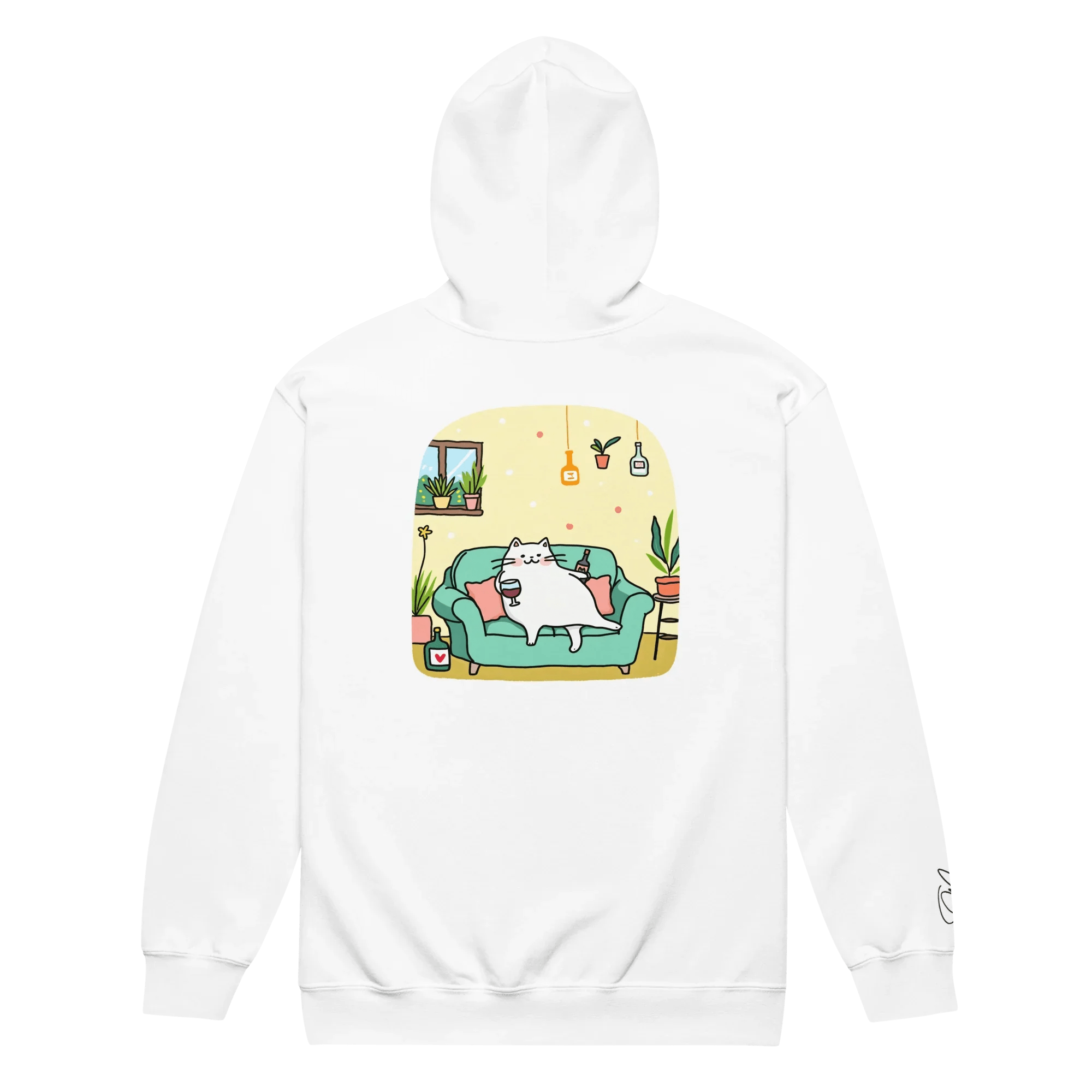 Hoodie - Jacke "drunky cat two" - Hoodie - Jacke - flyliving