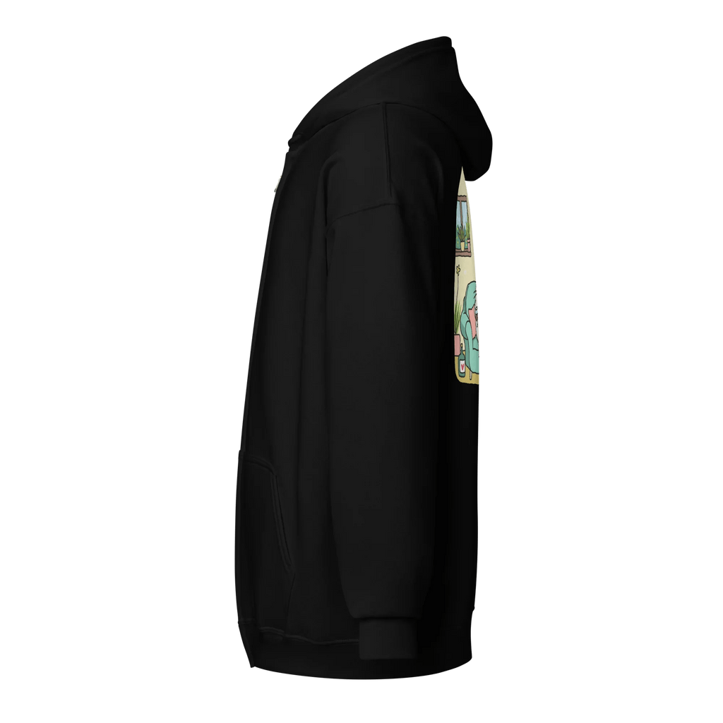 Hoodie - Jacke "drunky cat two" - Hoodie - Jacke - flyliving