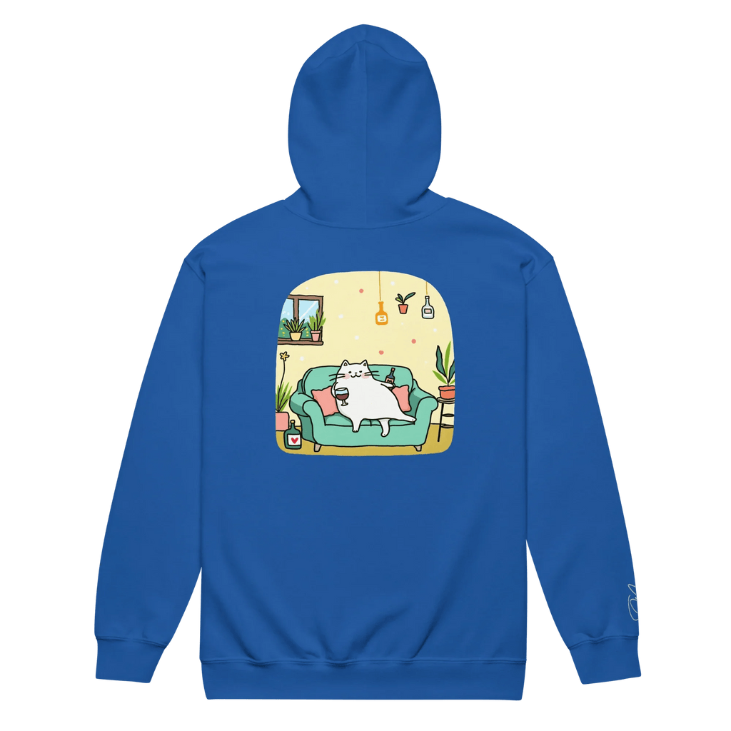 Hoodie - Jacke "drunky cat two" - Hoodie - Jacke - flyliving