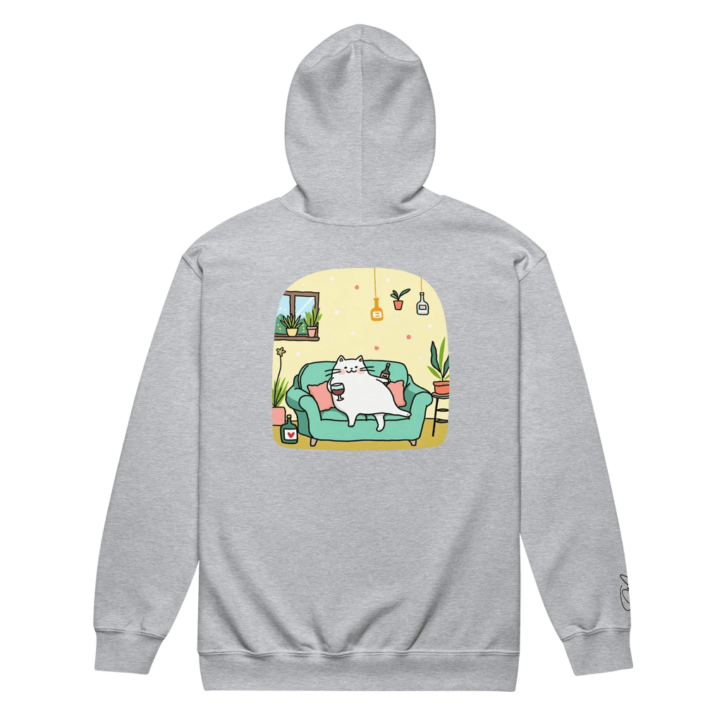 Hoodie - Jacke "drunky cat two" - Hoodie - Jacke - flyliving
