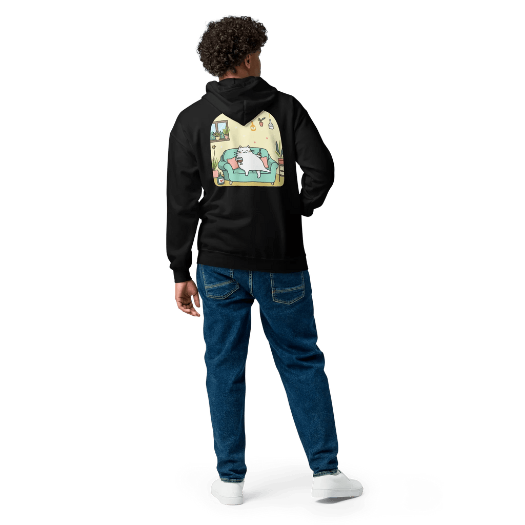 Hoodie - Jacke "drunky cat two" - Hoodie - Jacke - flyliving