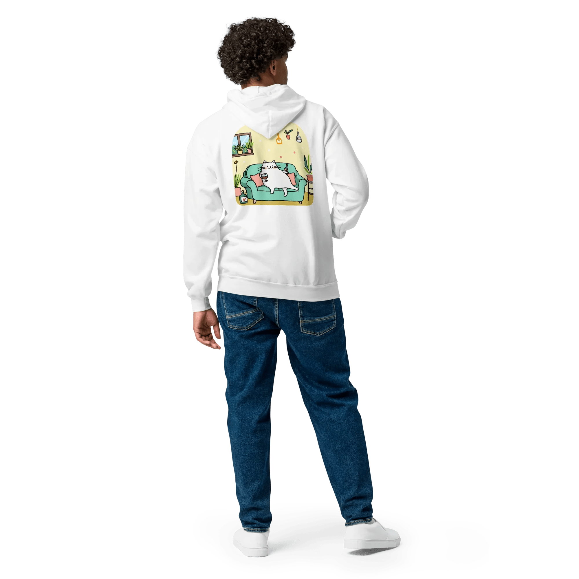 Hoodie - Jacke "drunky cat two" - Hoodie - Jacke - flyliving