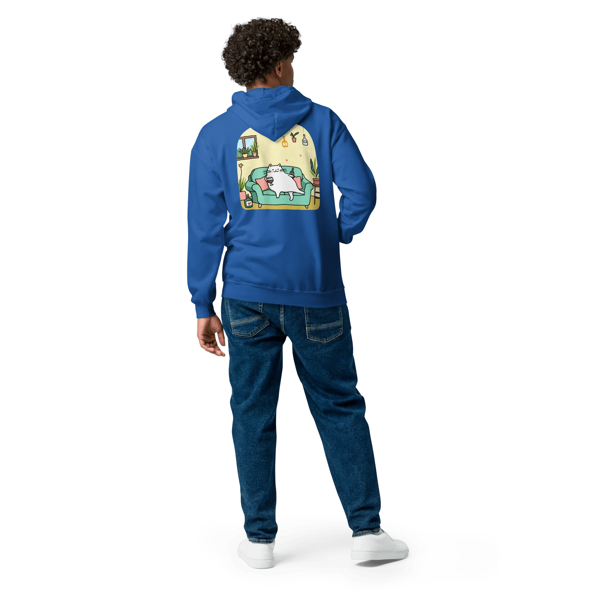 Hoodie - Jacke "drunky cat two" - Hoodie - Jacke - flyliving