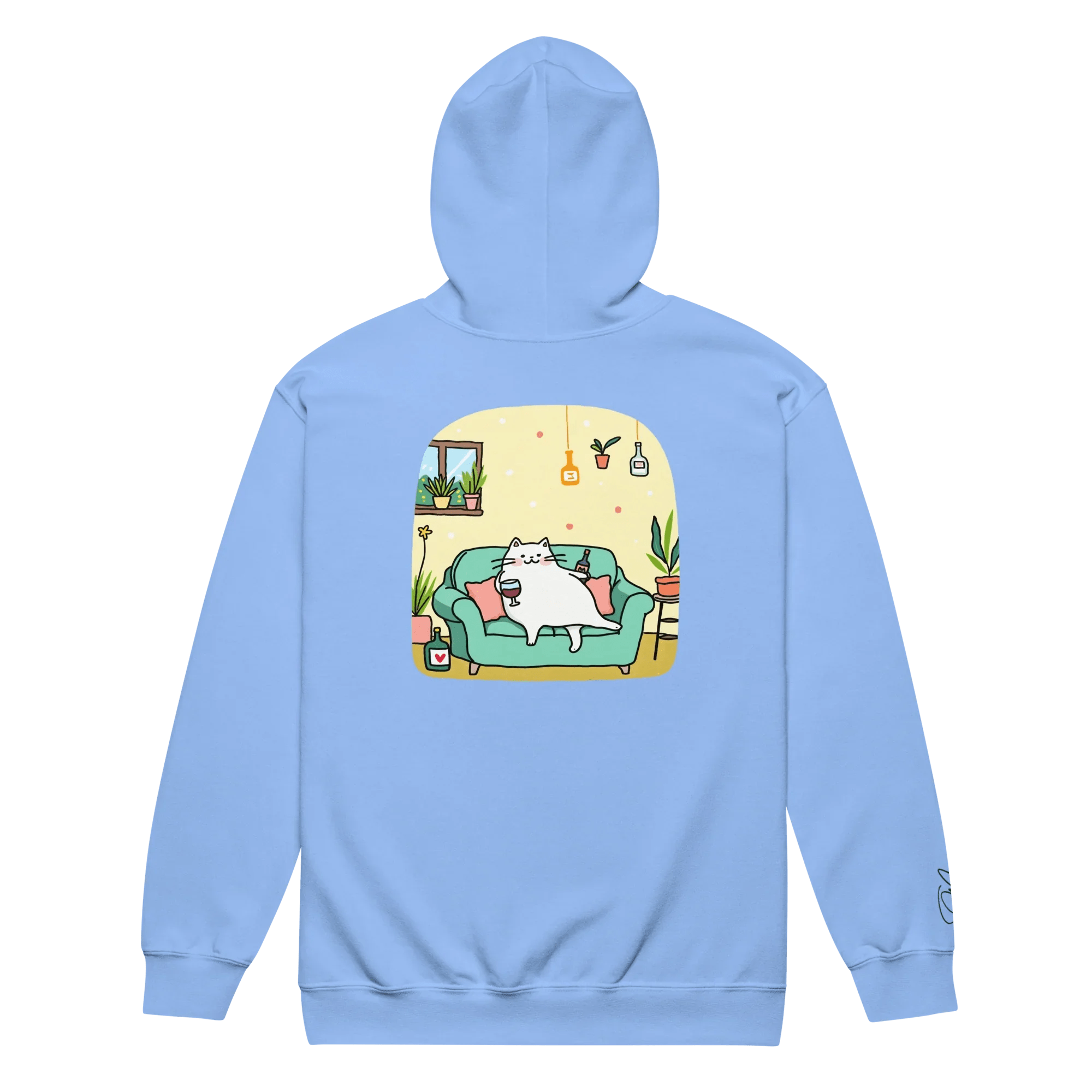 Hoodie - Jacke "drunky cat two" - Hoodie - Jacke - flyliving