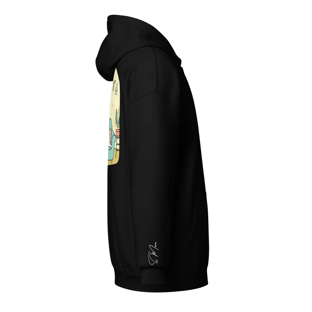 Hoodie - Jacke "drunky cat two" - Hoodie - Jacke - flyliving