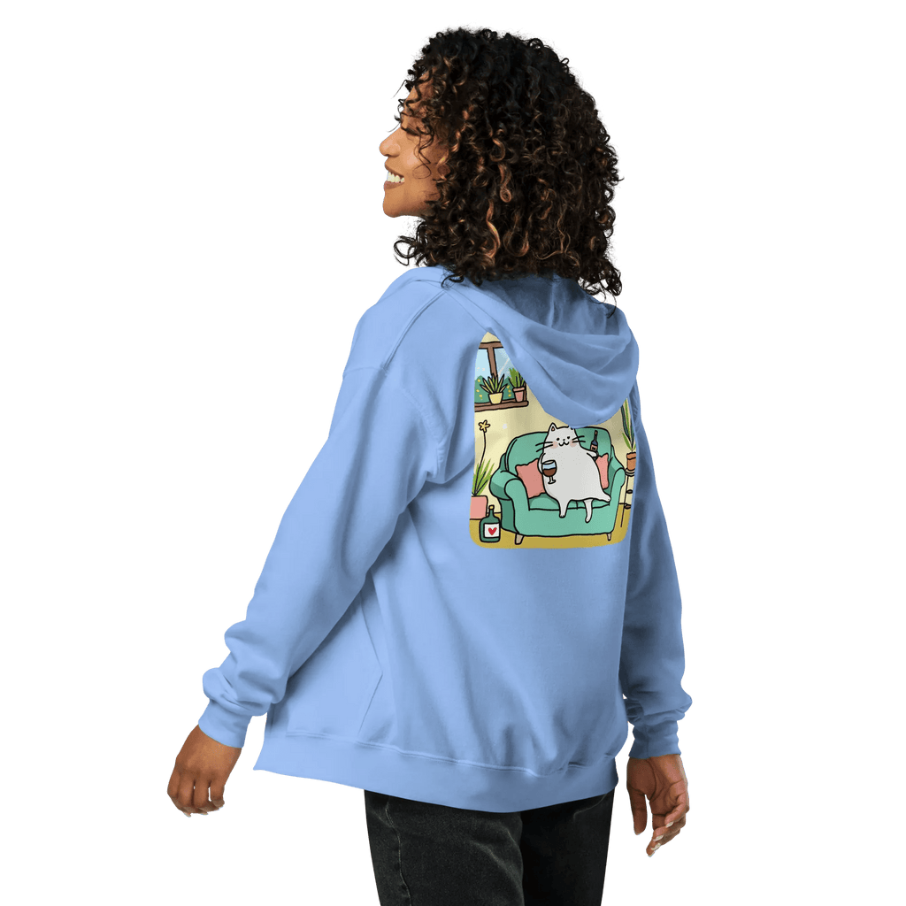 Hoodie - Jacke "drunky cat two" - Hoodie - Jacke - flyliving