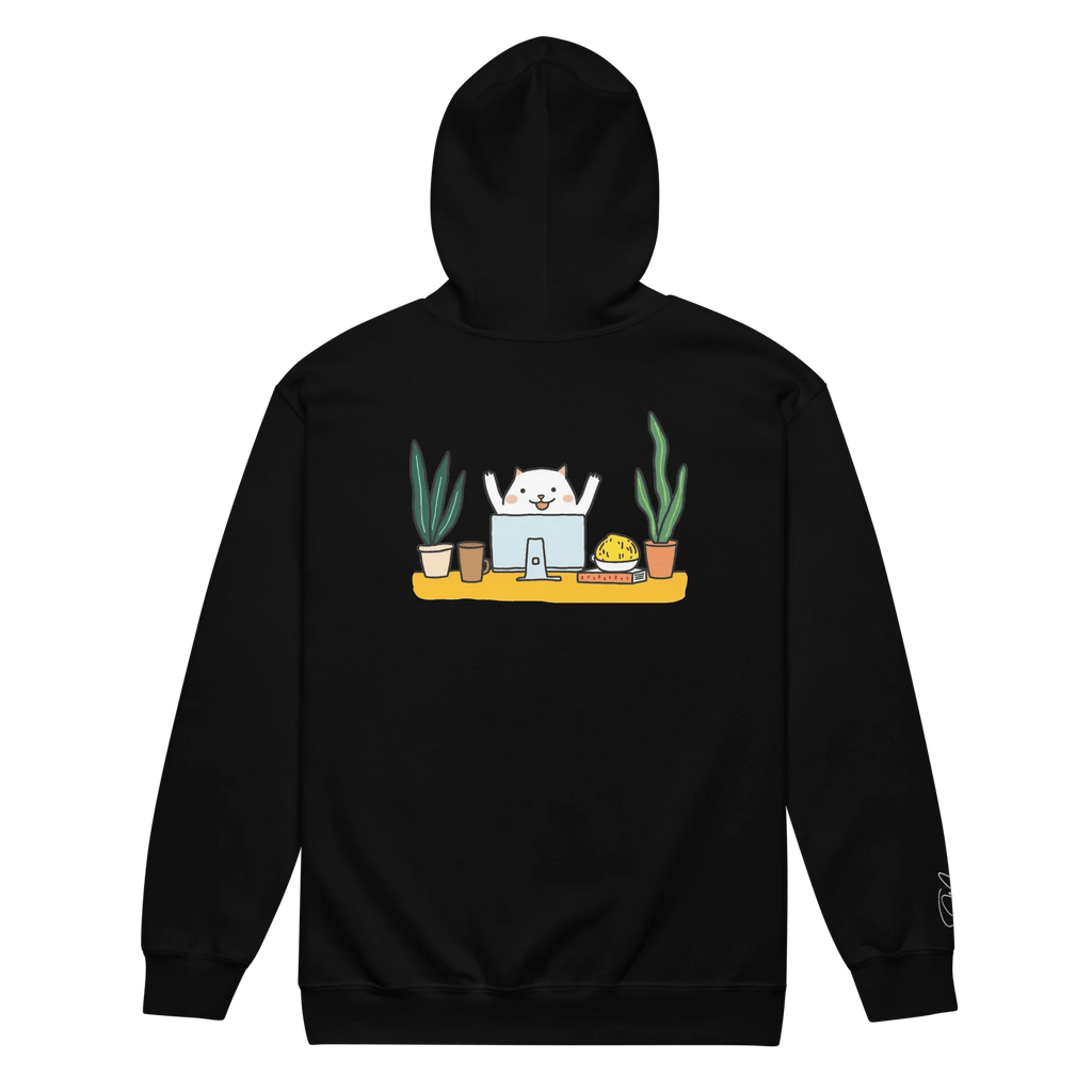 Hoodie - Jacke "happy dog working" - Hoodie - Jacke - flyliving