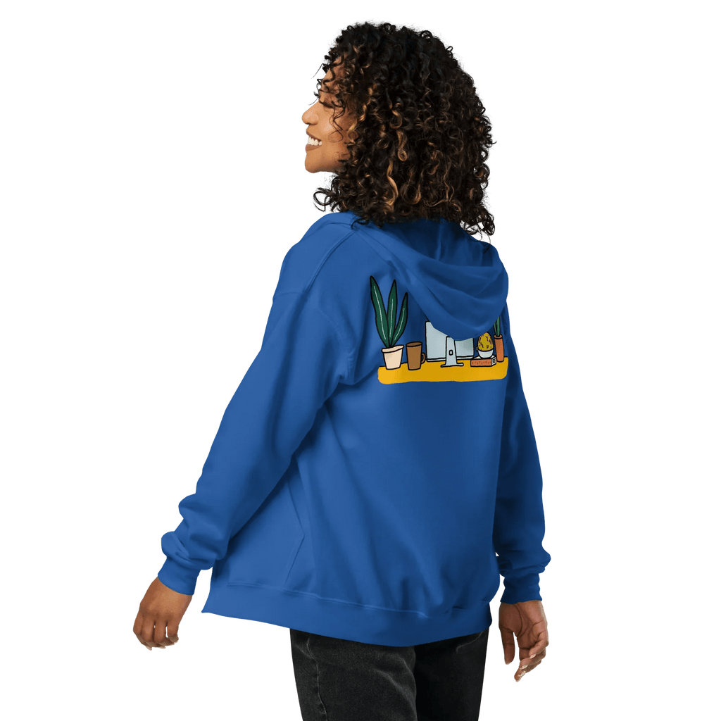 Hoodie - Jacke "happy dog working" - Hoodie - Jacke - flyliving