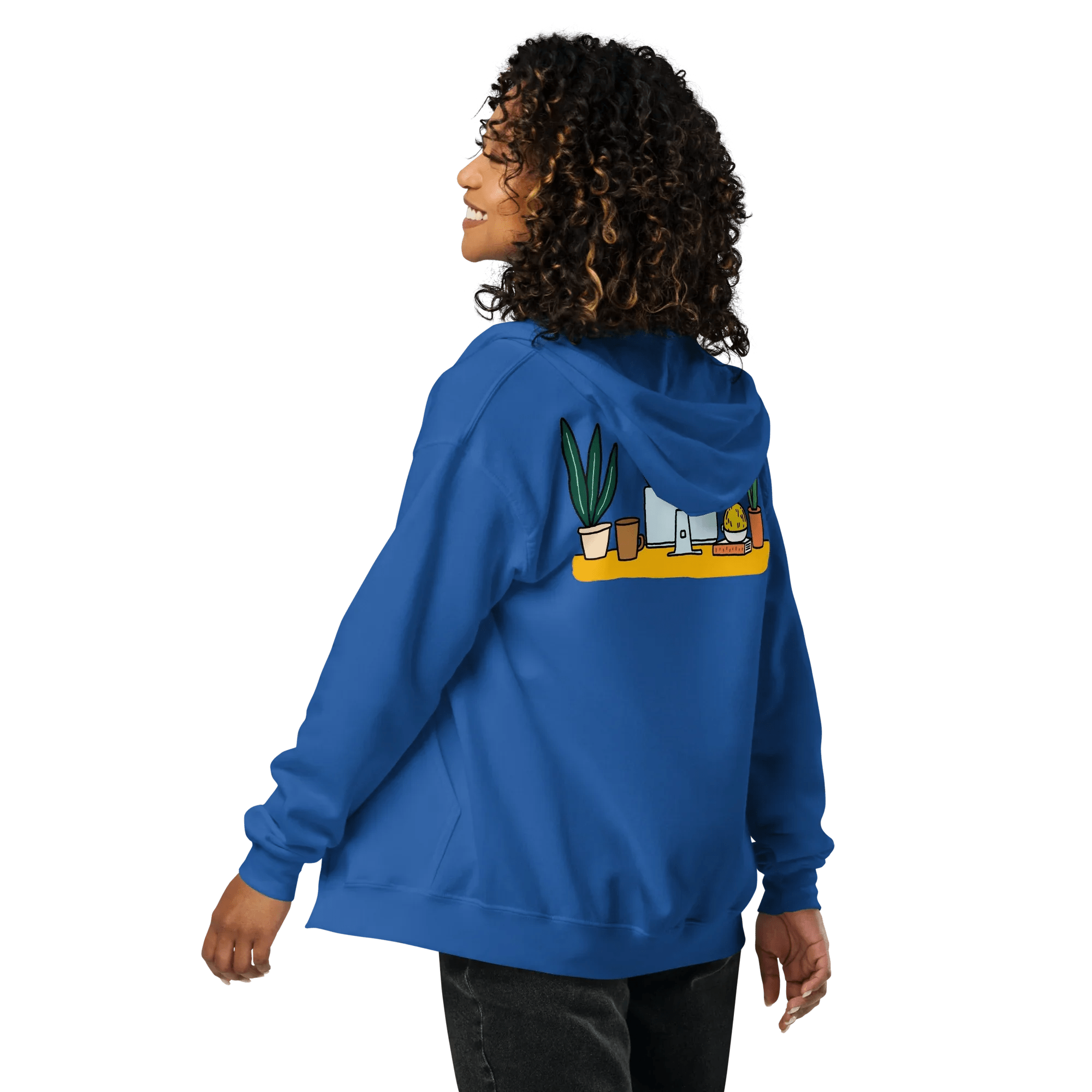 Hoodie - Jacke "happy dog working" - Hoodie - Jacke - flyliving