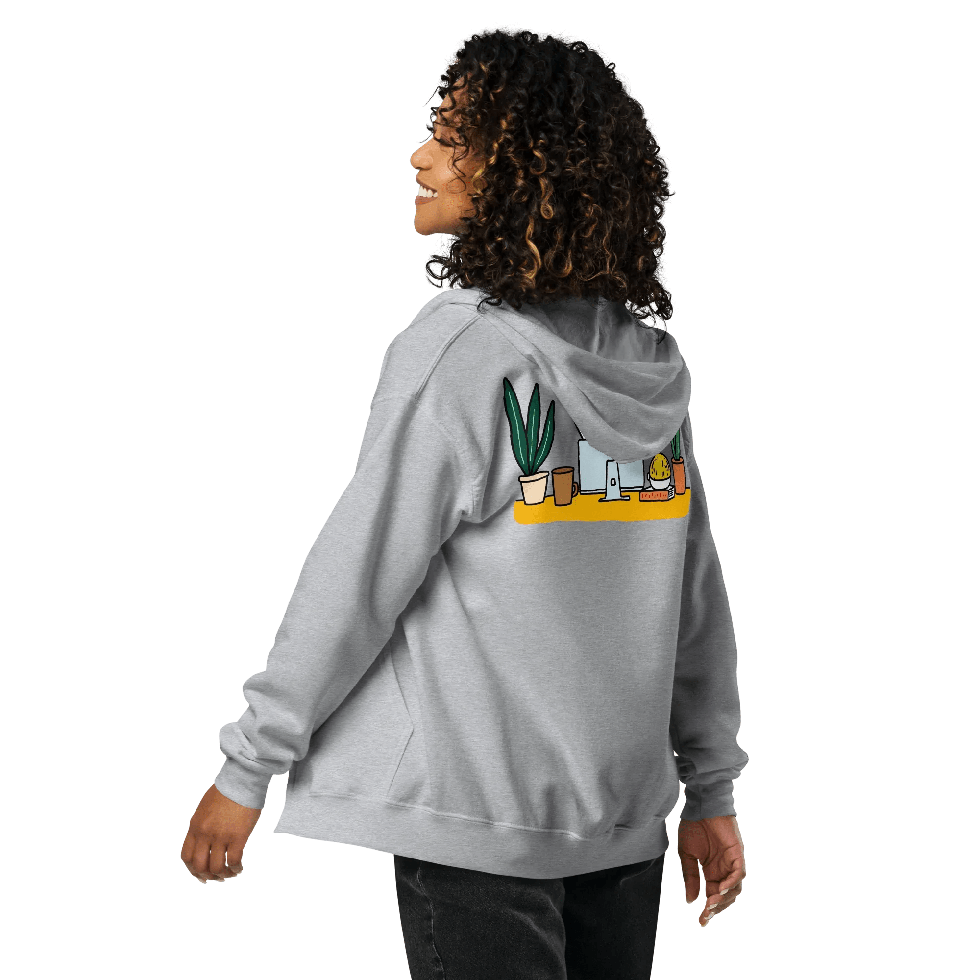 Hoodie - Jacke "happy dog working" - Hoodie - Jacke - flyliving